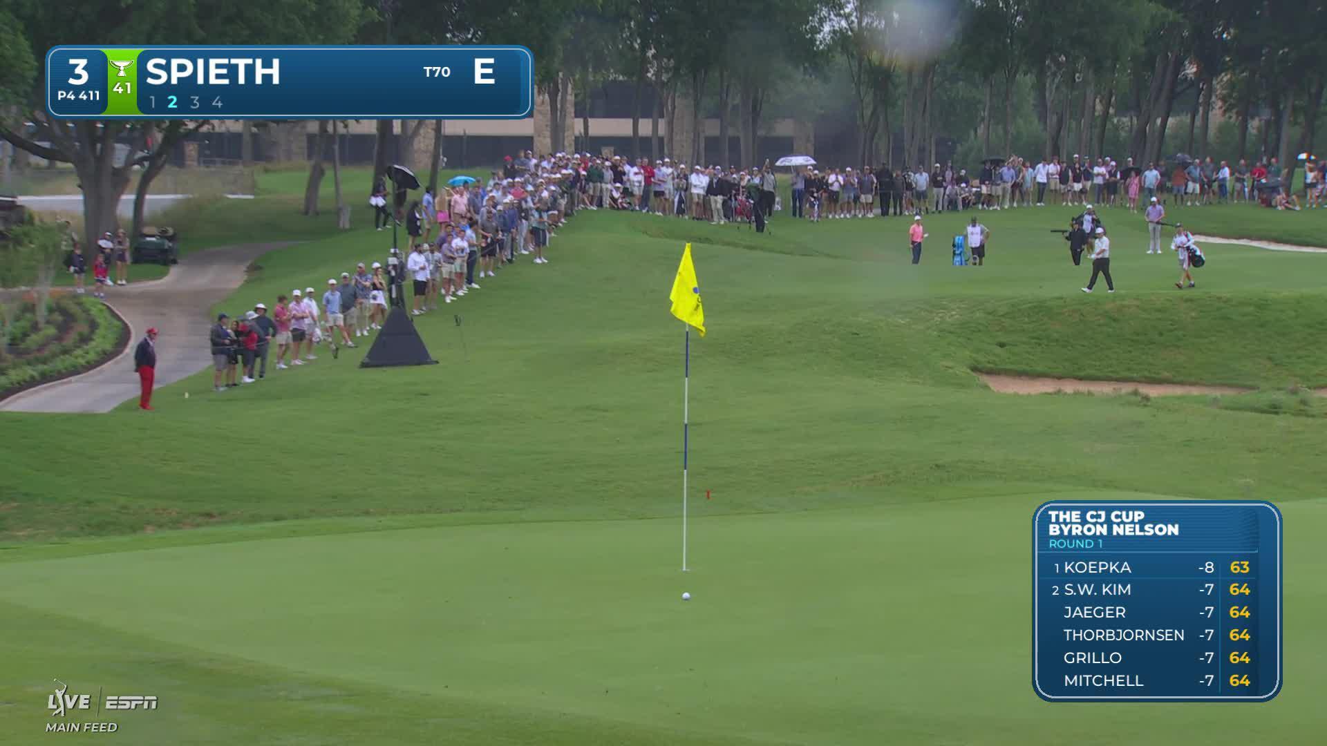 Jordan Spieth makes birdie on No. 3 at THE CJ CUP