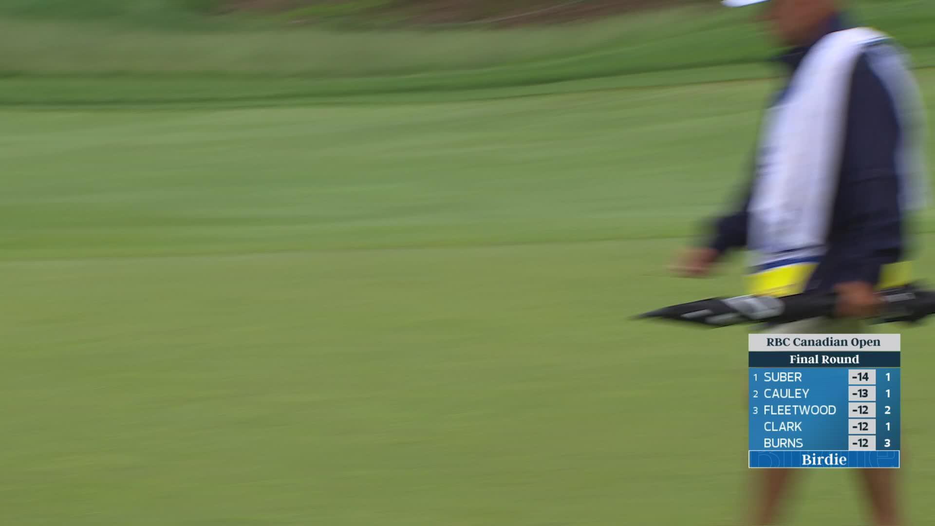 Jimmy Stanger sinks 32-foot birdie putt on No. 3 at RBC Canadian