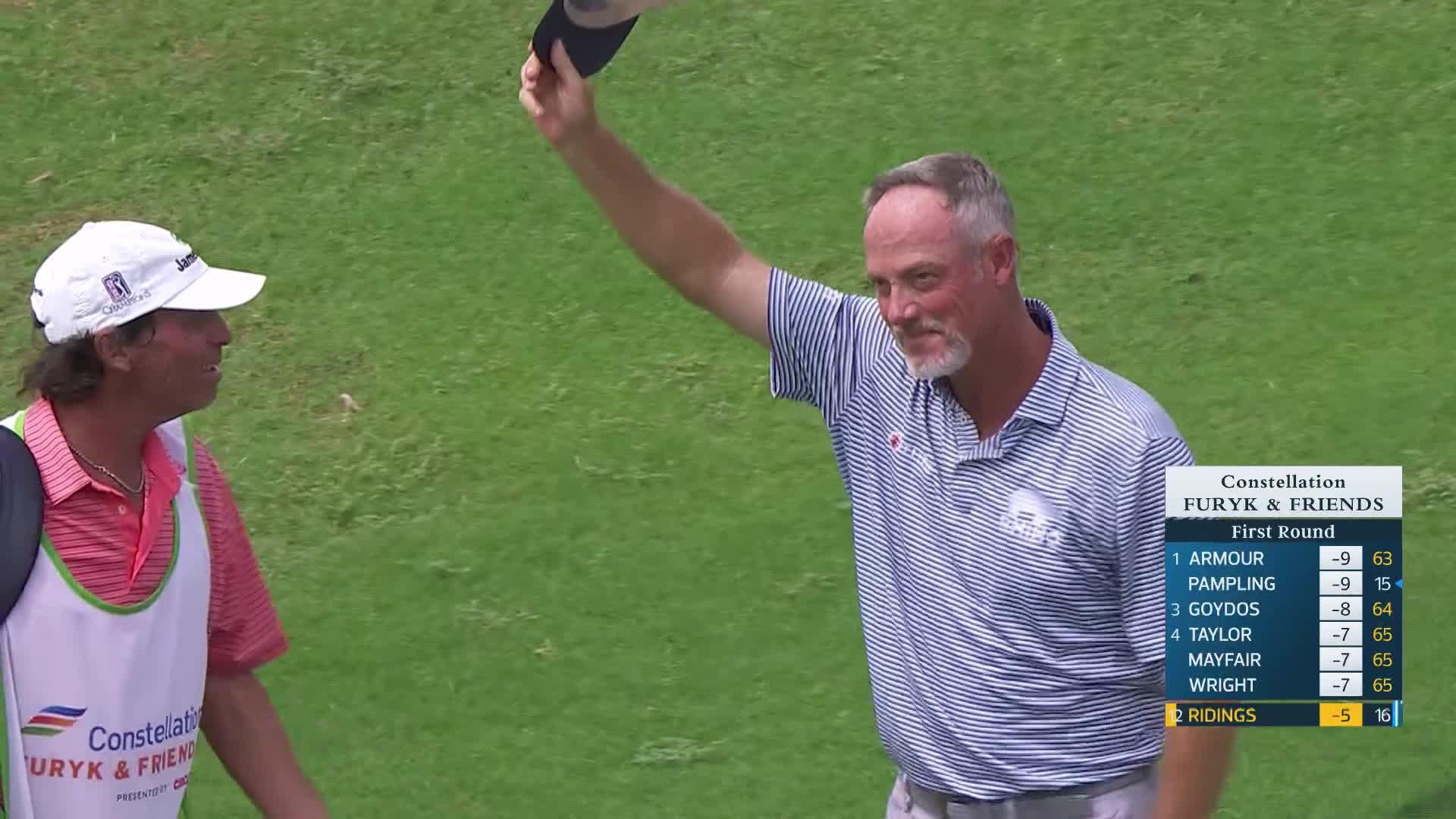 Tag Ridings makes birdie on No. 17 at Constellation FURYK & FRIENDS
