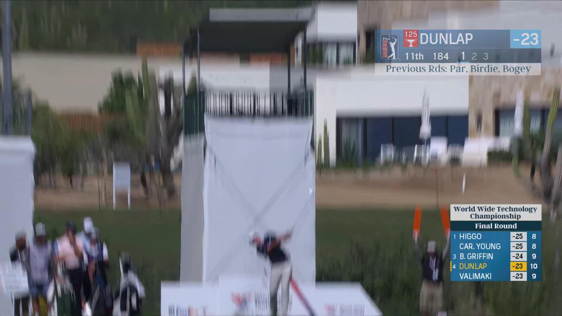 Nick Dunlap makes birdie on No. 11 at World Wide Technology