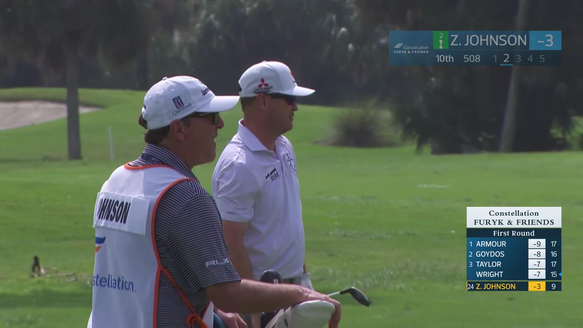 Zach Johnson makes birdie on No. 10 at Constellation FURYK & FRIENDS