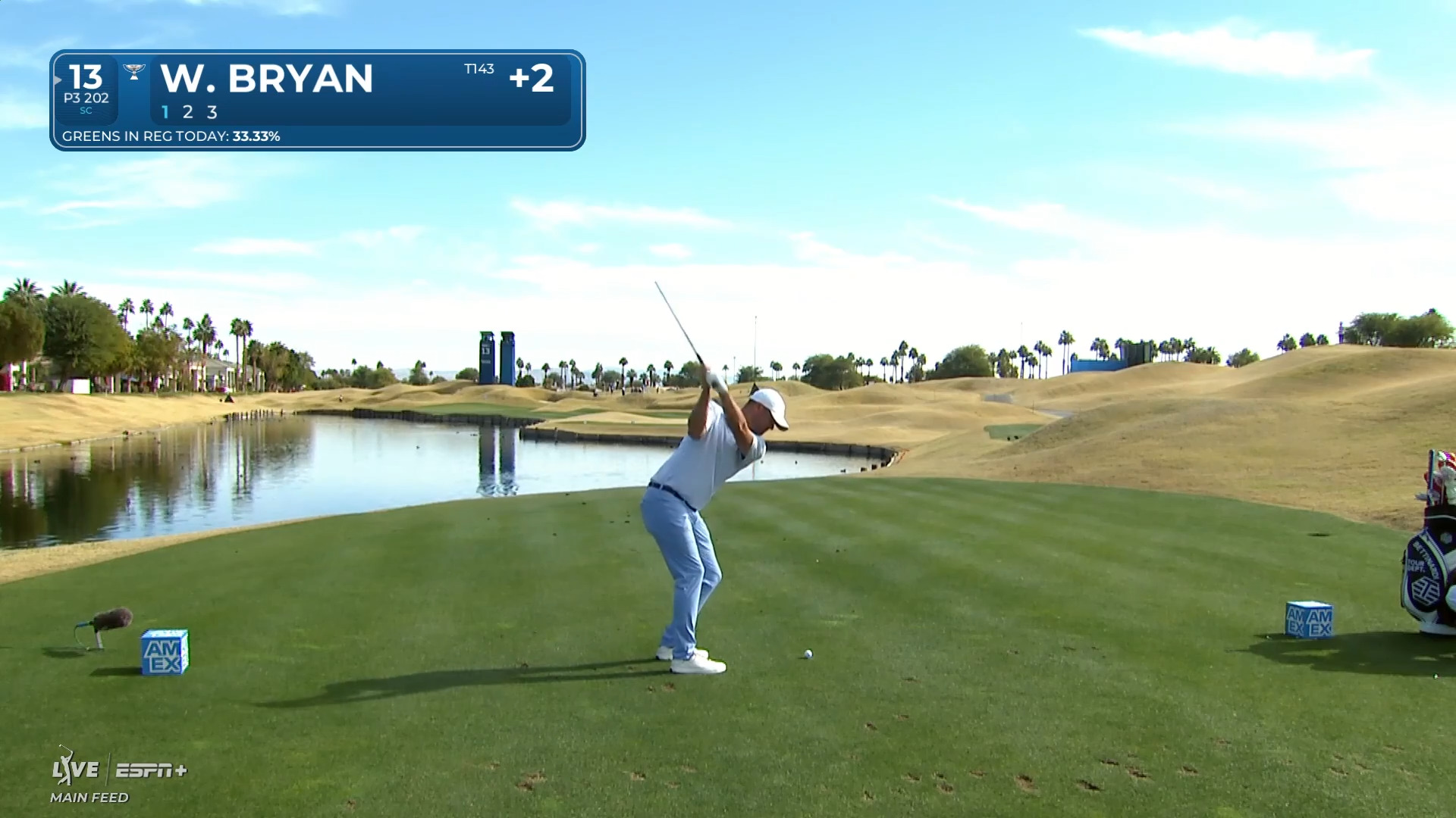 Wesley Bryan's well-judged tee shot leads to birdie at The American Express