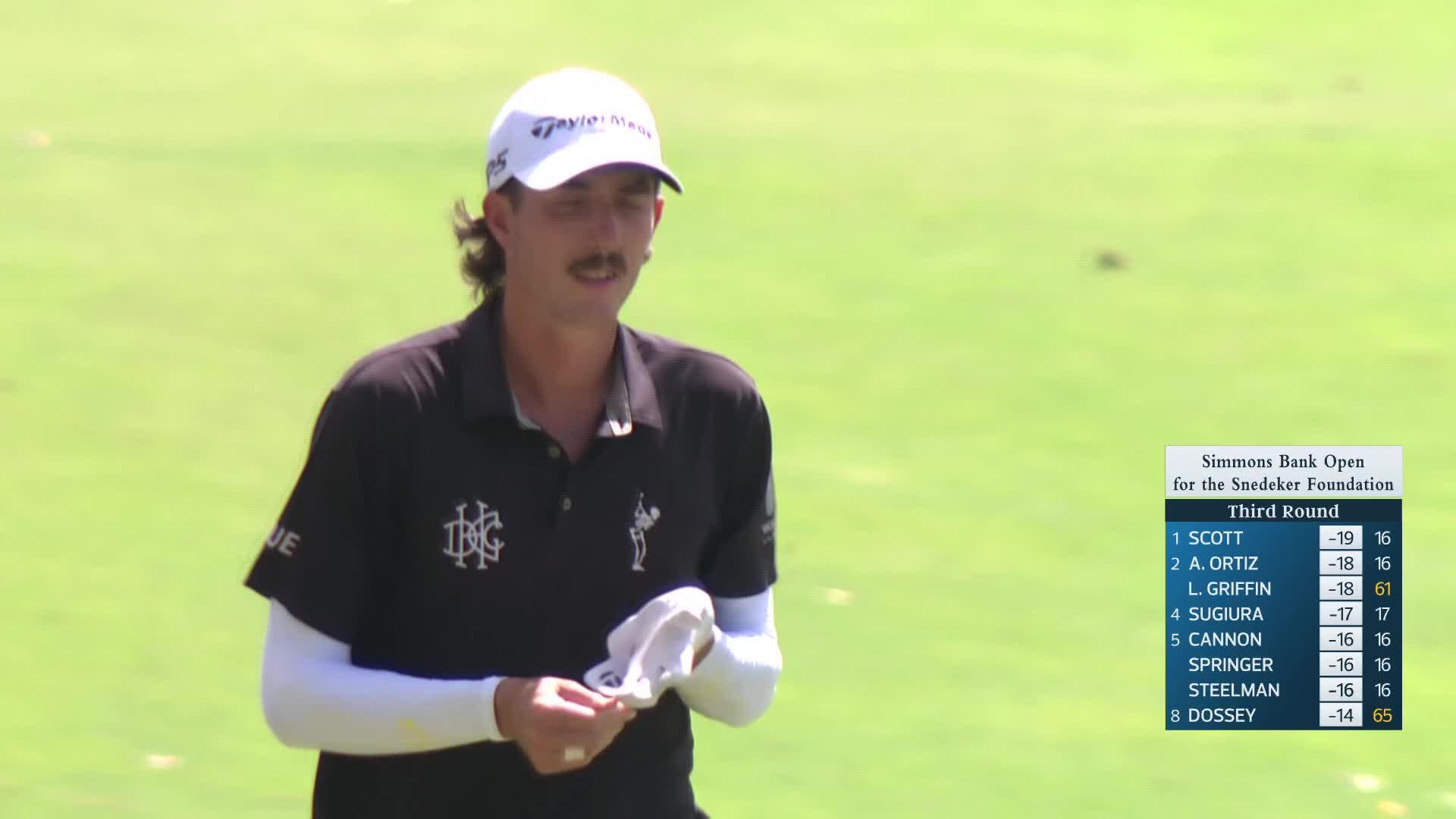 Ross Steelman makes birdie on No. 17 at Simmons Bank Open