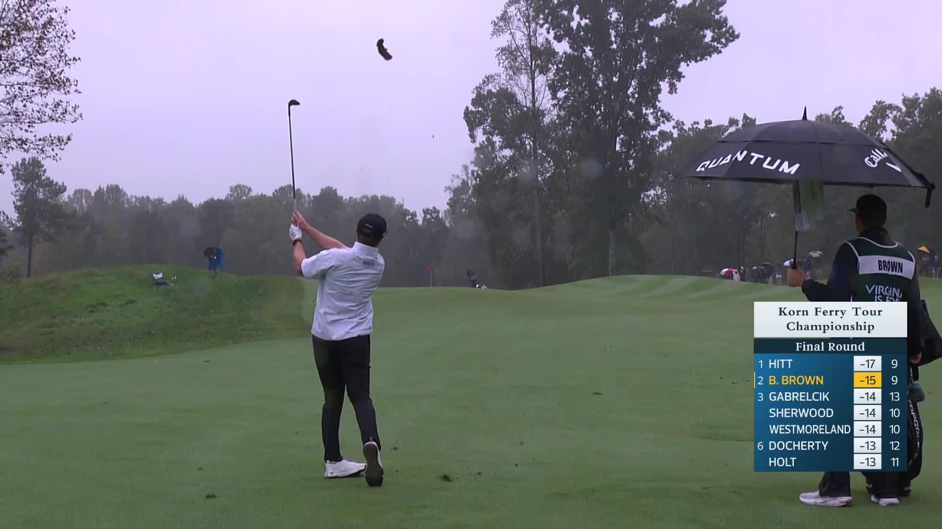 Blades Brown makes birdie on No. 10 at Korn Ferry Tour Champ