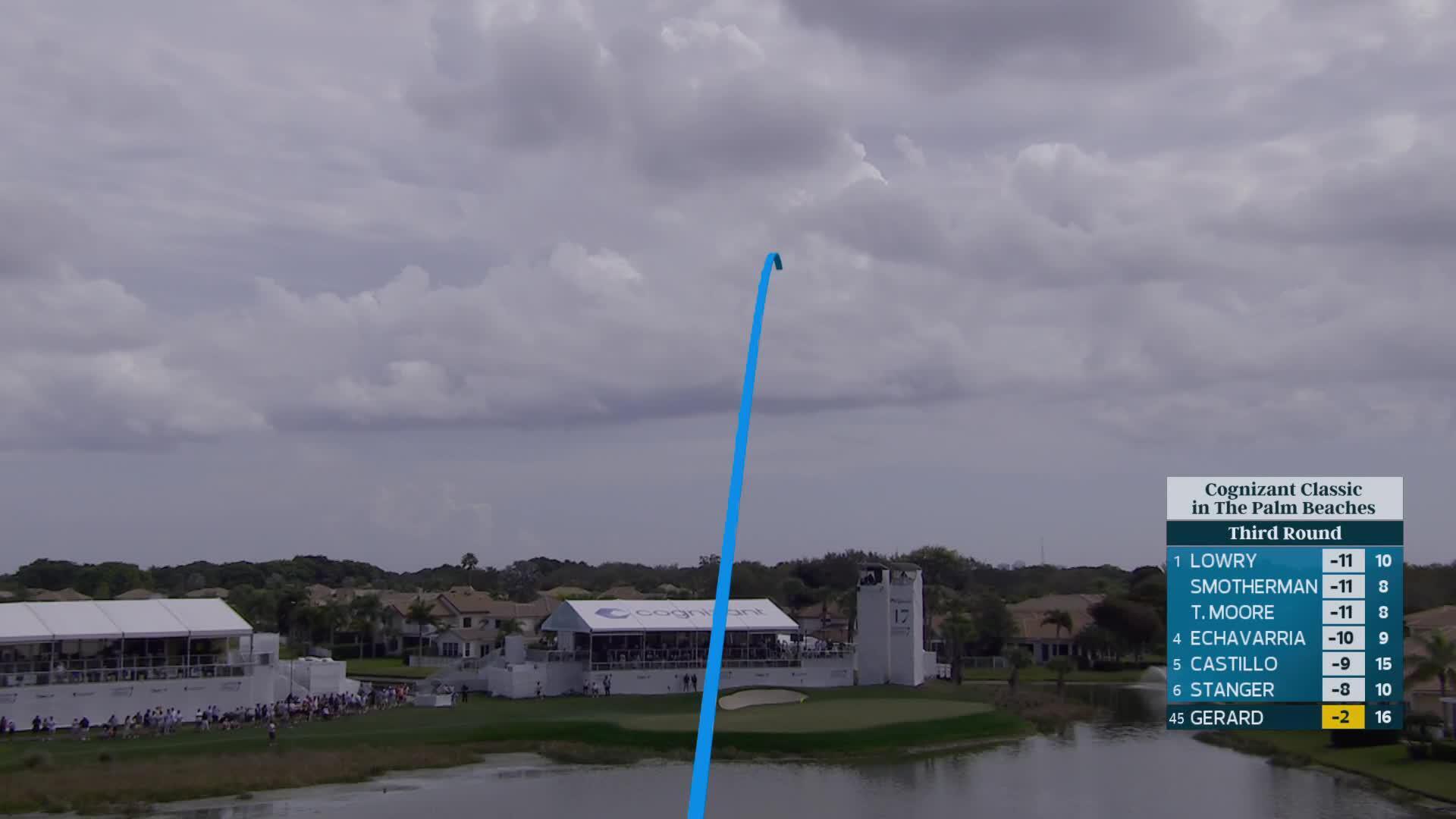 Ryan Gerard hits 138-yard tee shot to 3 feet, nearly aces No. 17 at Cognizant Classic