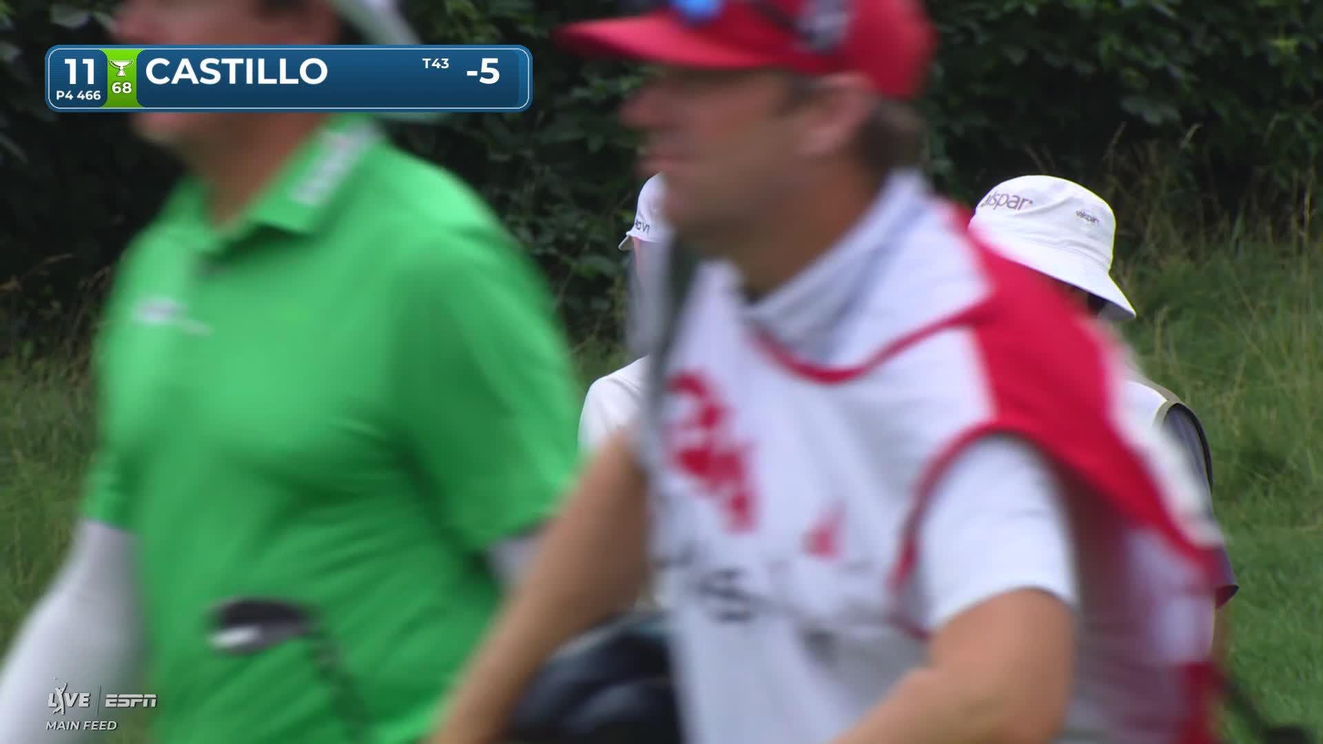 Ricky Castillo's 174-yard approach sets up birdie on No. 11 at 3M Open