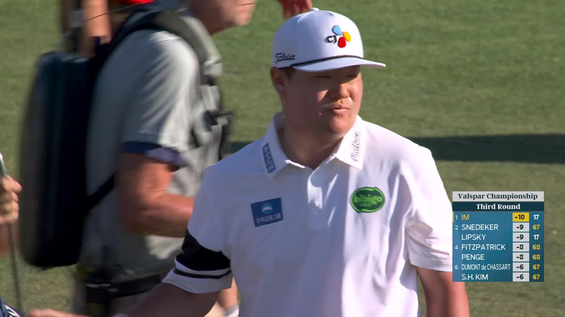 Sungjae Im hits 155-yard approach to 13 feet, makes birdie on No. 18 at Valspar