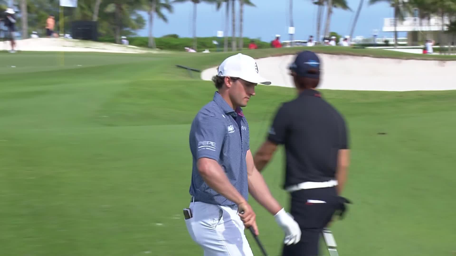 James Nicholas makes birdie on No. 8 at Bahamas Classic Atlantis