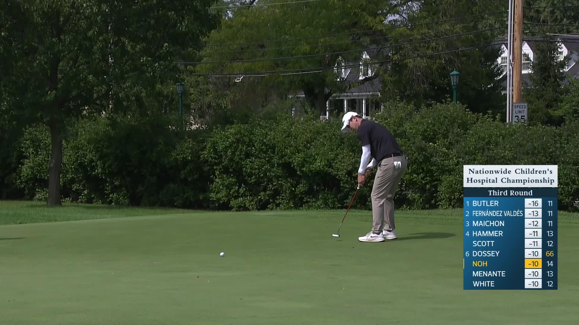 Seung-Yul Noh makes birdie on No. 15 at Nationwide Children's