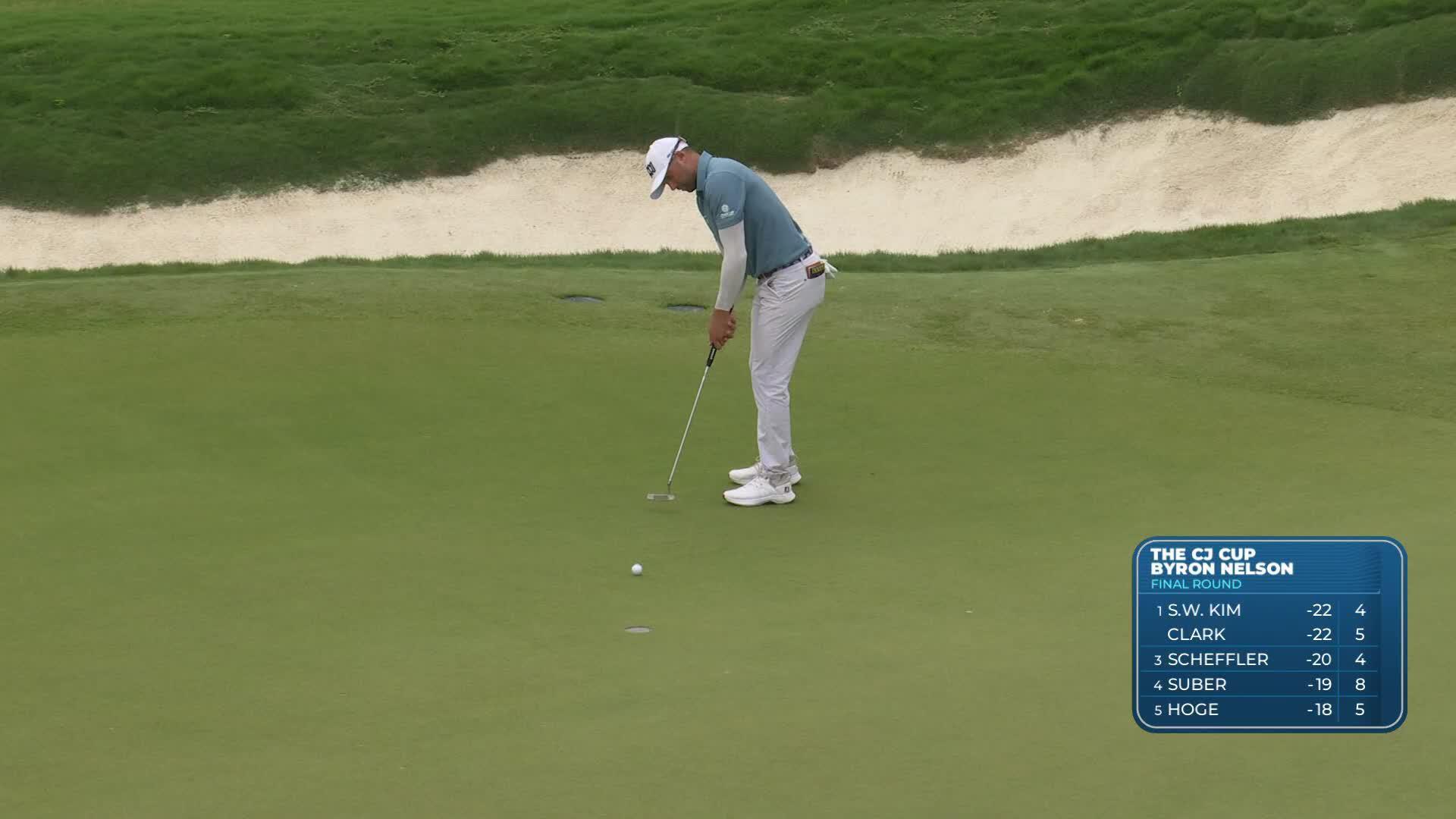 Ben Silverman sinks 8-foot birdie putt on No. 12 at THE CJ CUP
