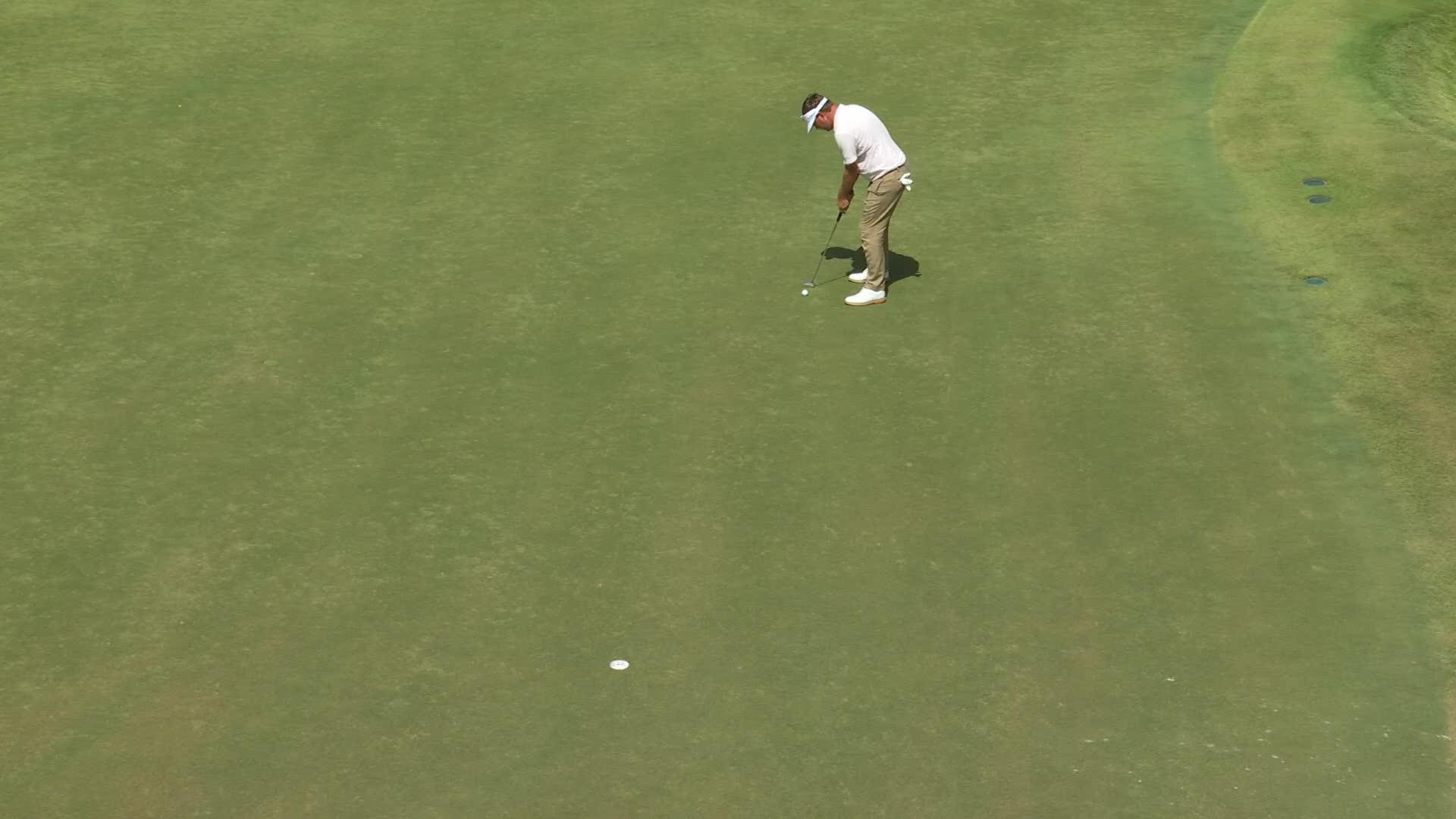 Keith Mitchell's 75-yard approach sets up birdie on No. 12 at FedEx St. Jude