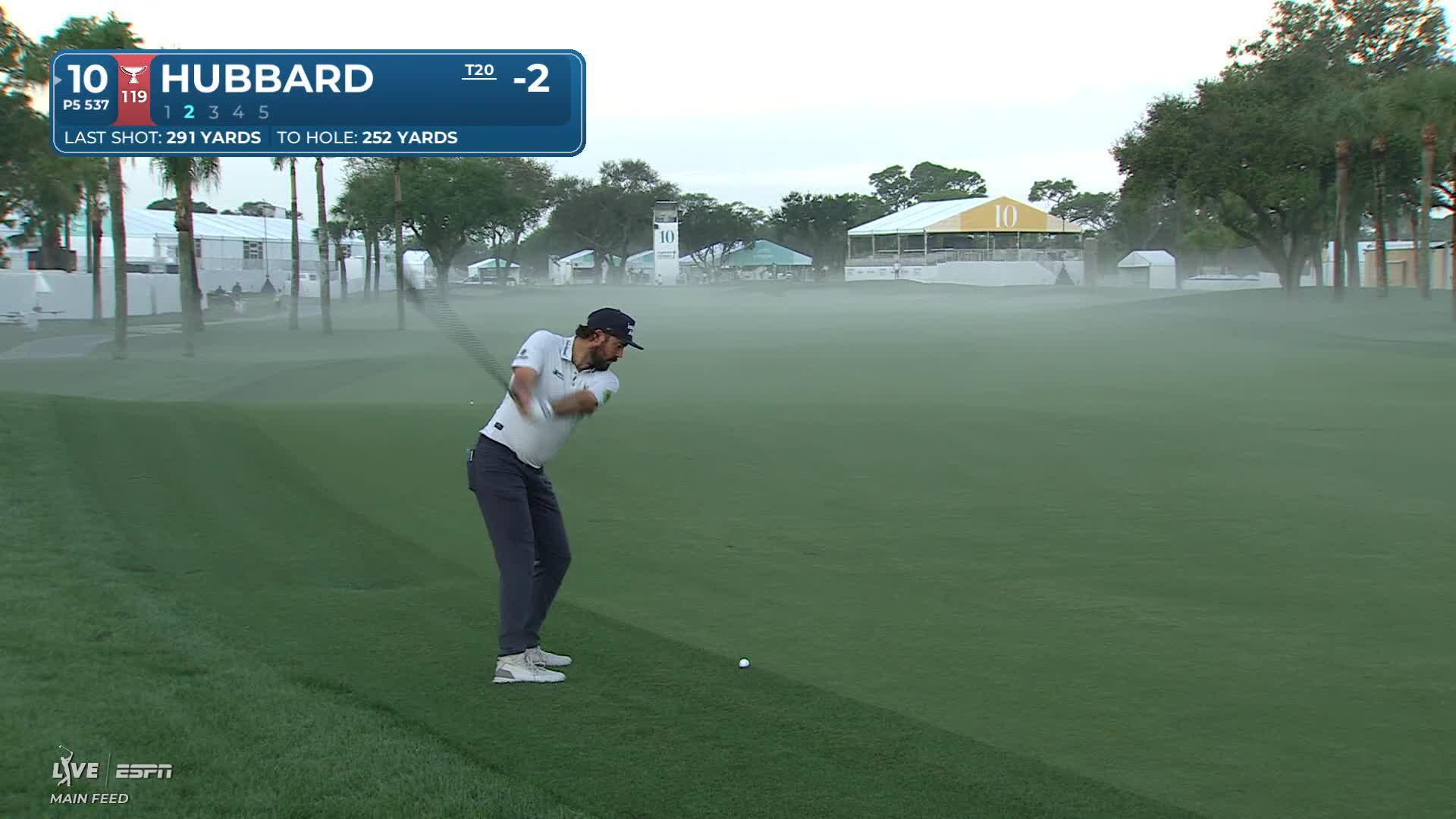 Mark Hubbard sinks 9-foot birdie putt on No. 10 at Cognizant Classic