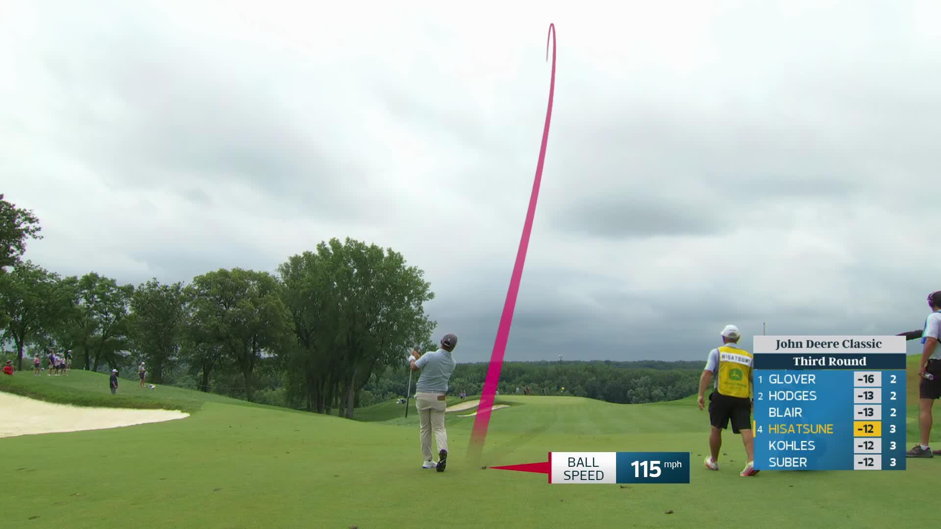 Ryo Hisatsune's 167-yard approach sets up birdie on No. 4 at John Deere