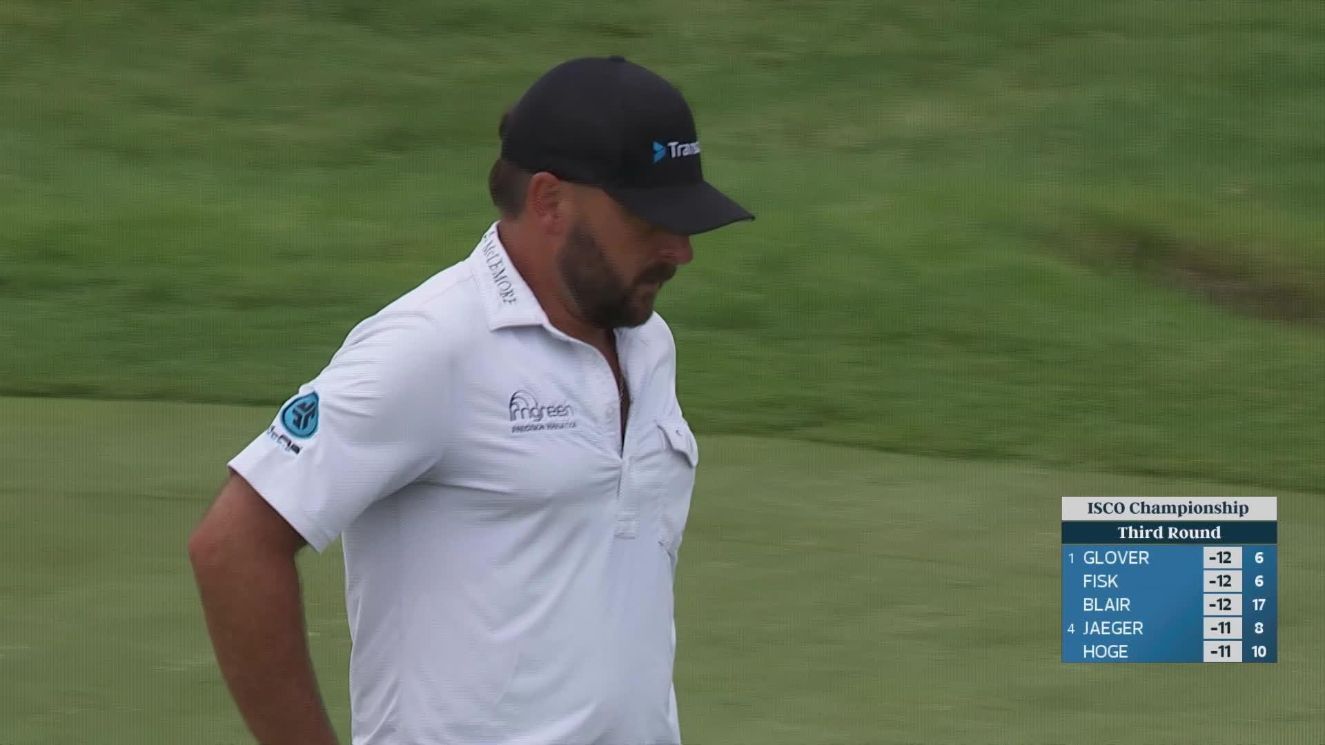 Stephan Jaeger sinks 9-foot birdie putt on No. 8 at ISCO Championship