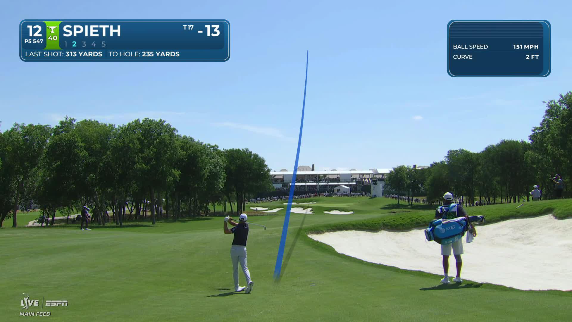Jordan Spieth reaches par-5 No. 12 in two, makes birdie at THE CJ CUP