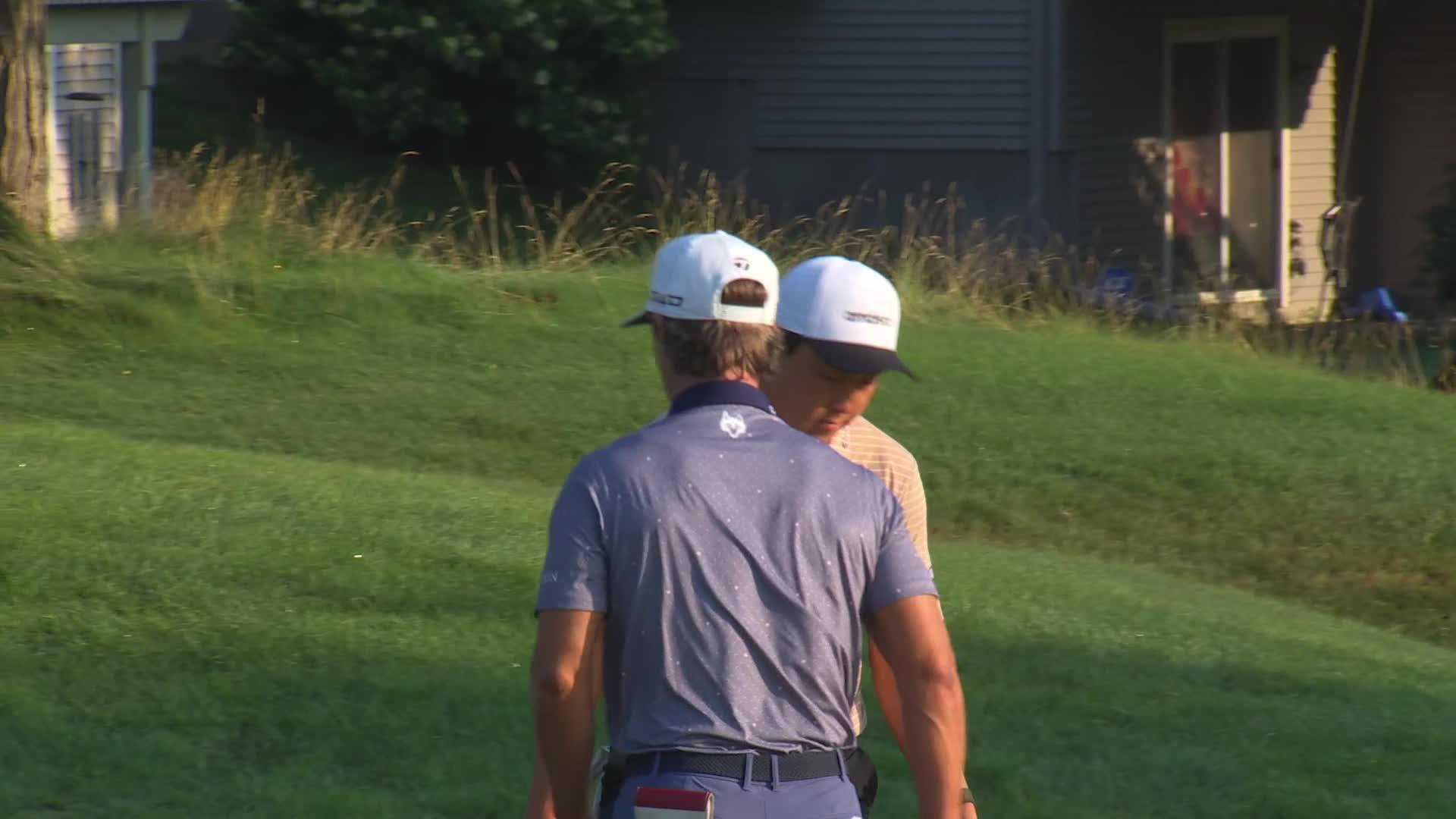 Dylan Wu sinks 20-foot birdie putt on No. 11 at 3M Open