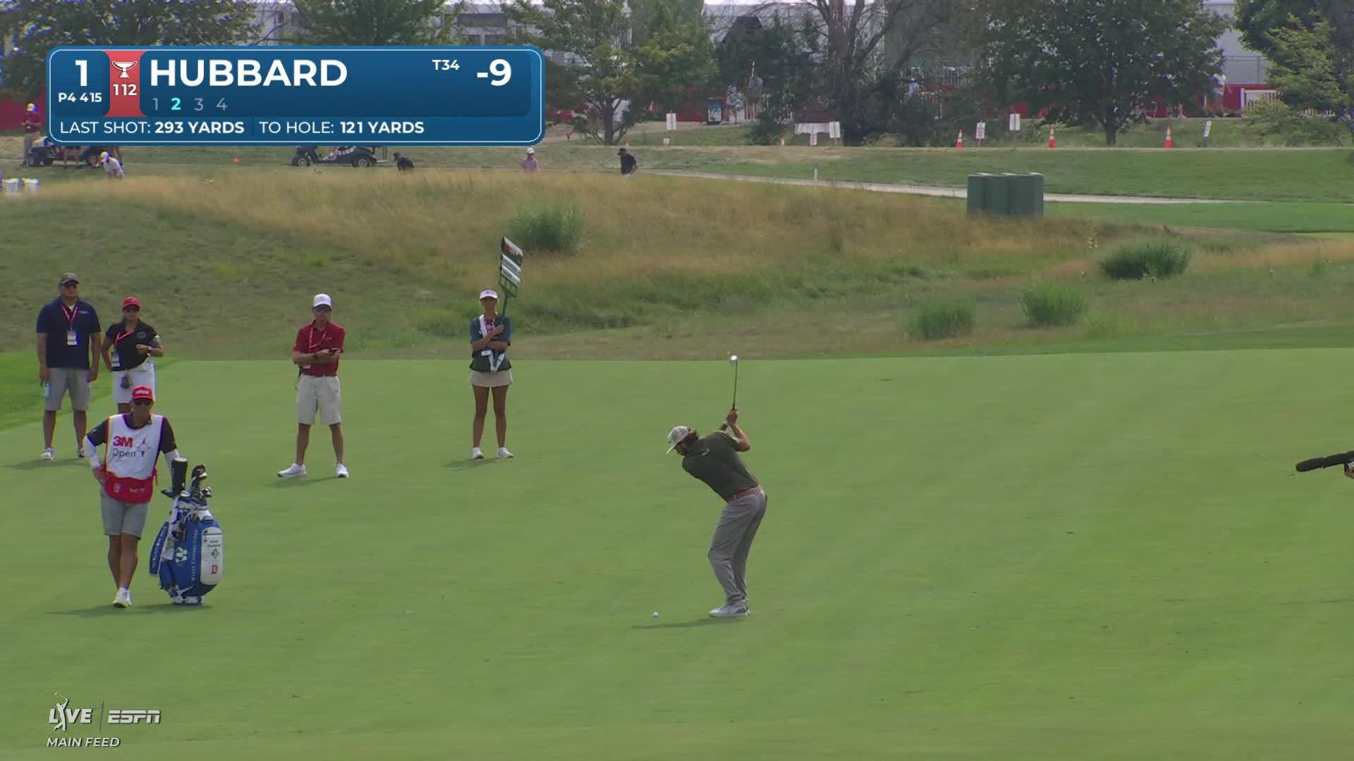 Mark Hubbard's 126-yard approach sets up birdie on No. 1 at 3M Open