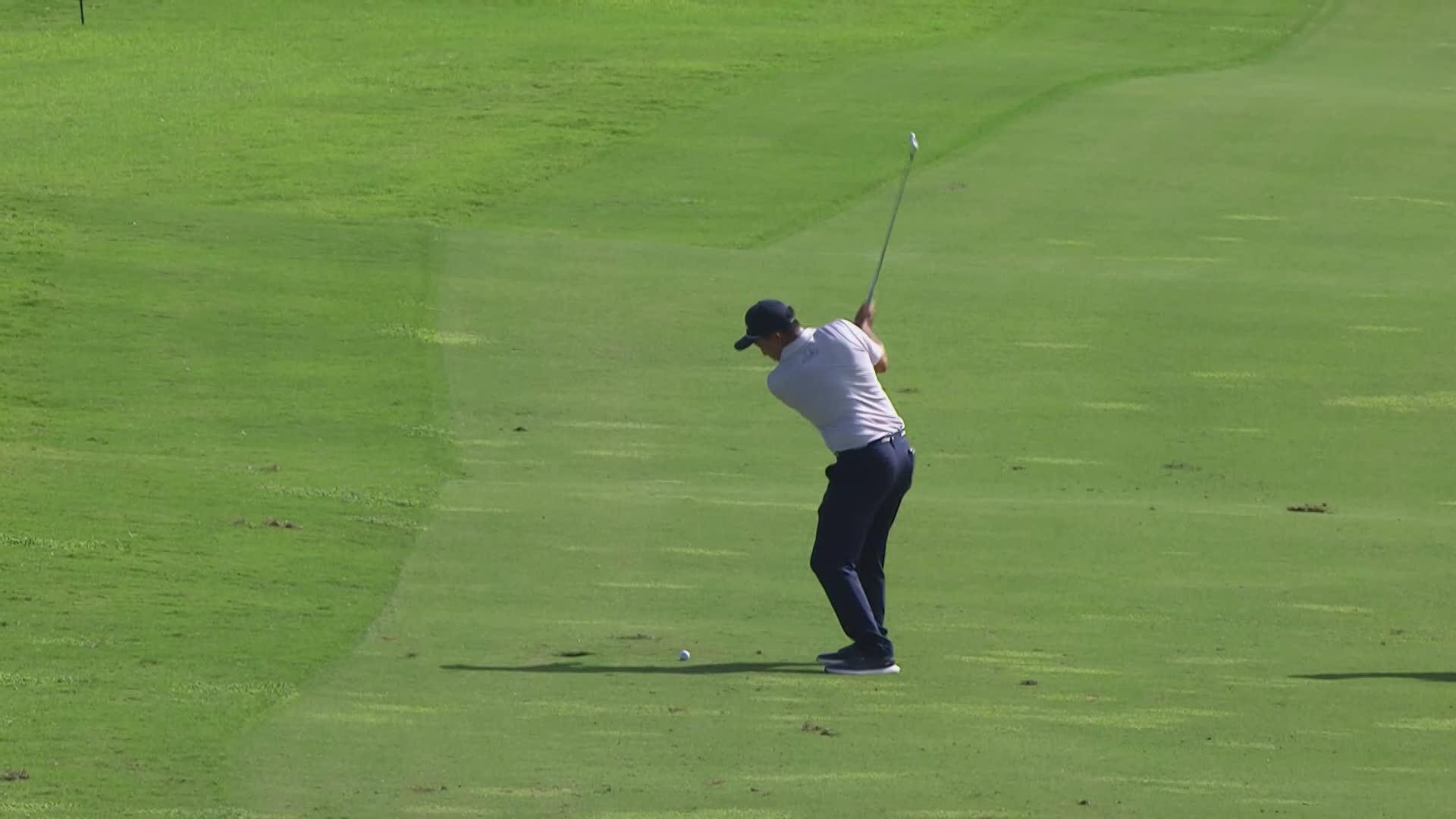 Dylan Wu's 132-yard approach sets up birdie on No. 18 at Butterfield Bermuda