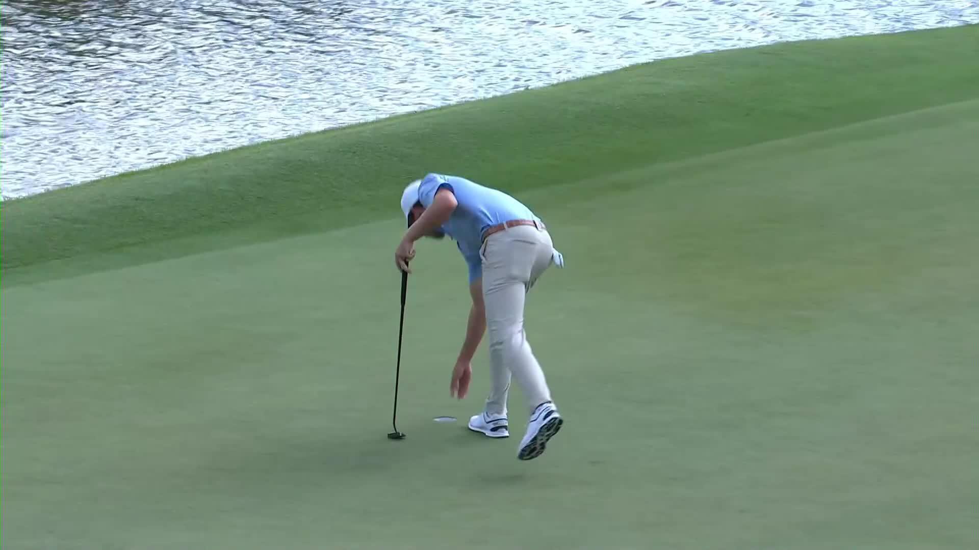 Ben Kohles makes short birdie putt at Zurich Classic