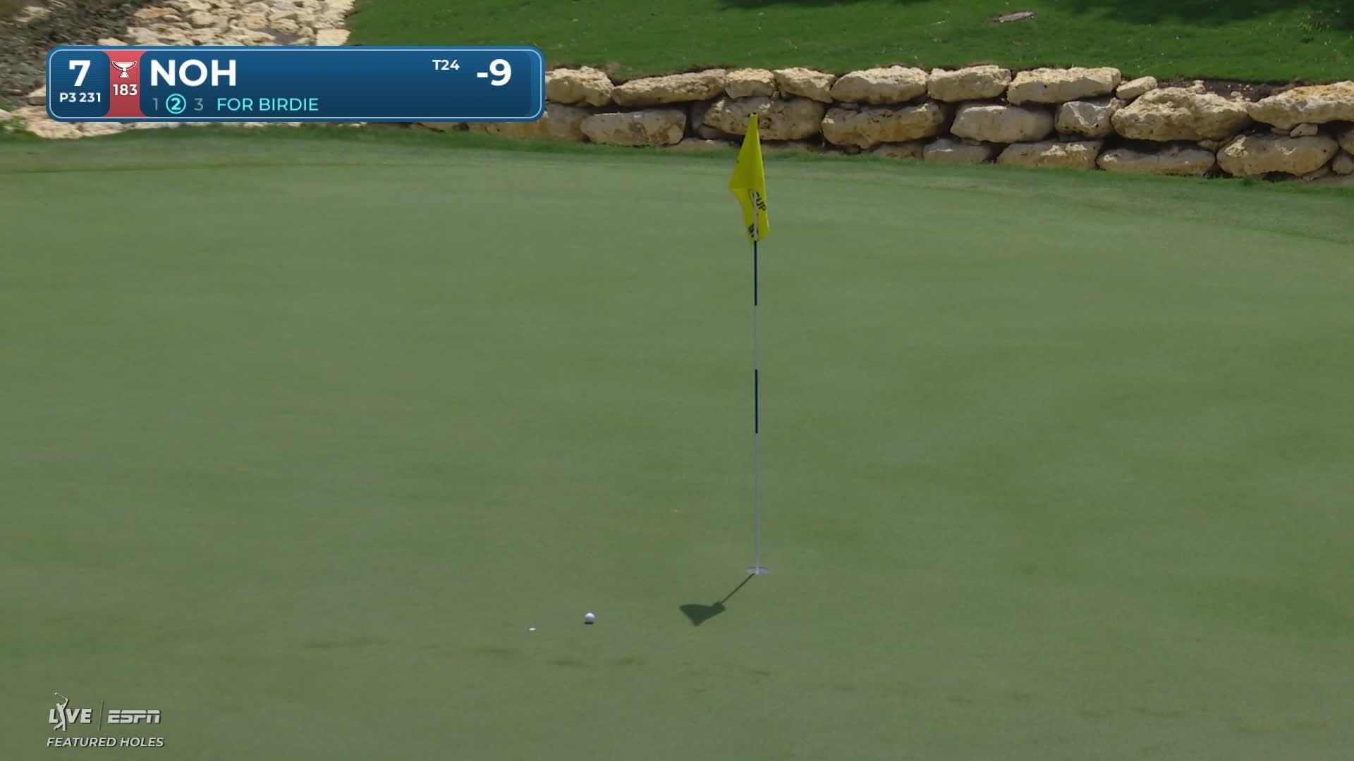 S.Y. Noh sinks 40-foot birdie putt on No. 7 at THE CJ CUP