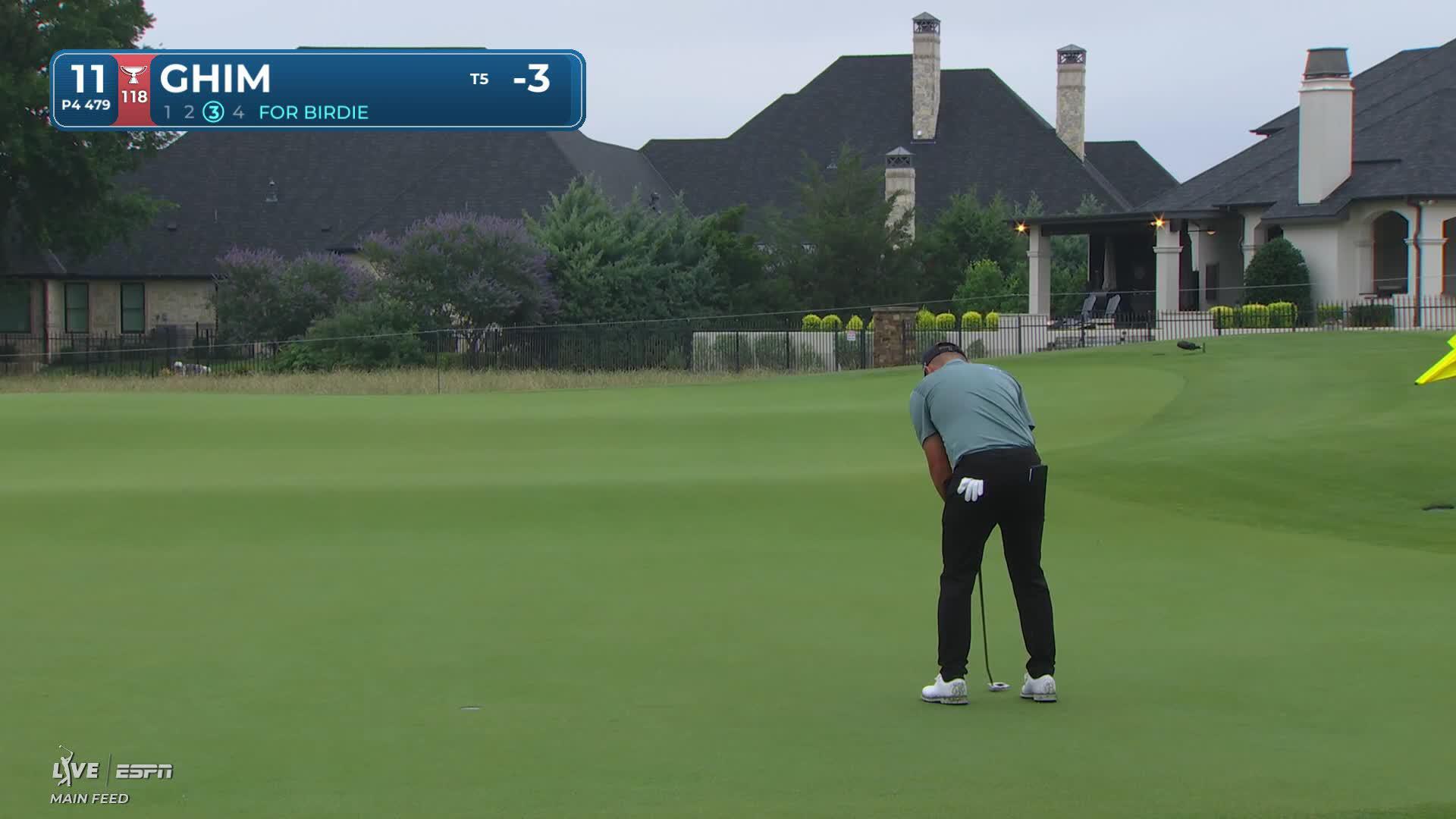 Doug Ghim makes birdie on No. 11 at THE CJ CUP