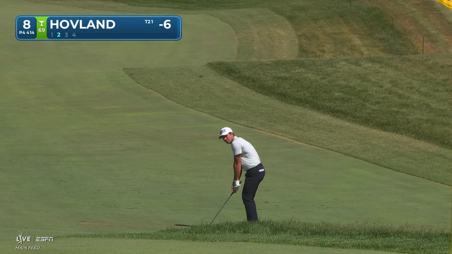 Viktor Hovland makes birdie on No. 8 at RBC Canadian