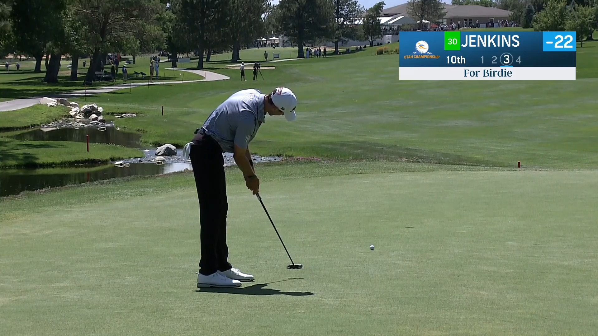 Carter Jenkins makes 15-footer for birdie at Utah Championship