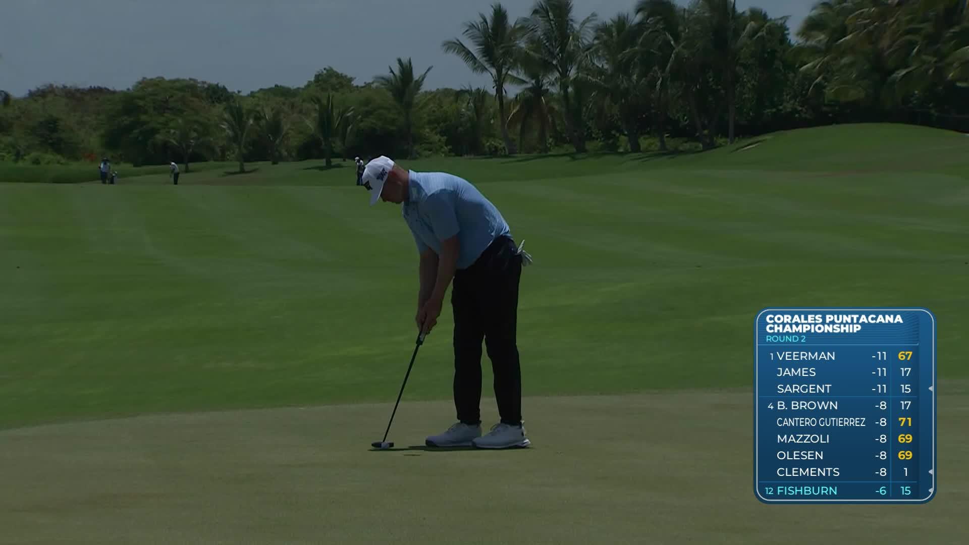 Patrick Fishburn reaches par-5 No. 7 in two, makes birdie at Corales Puntacana