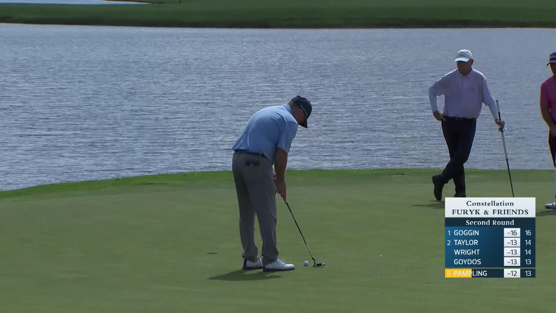 Rod Pampling makes birdie on No. 14 at Constellation FURYK & FRIENDS