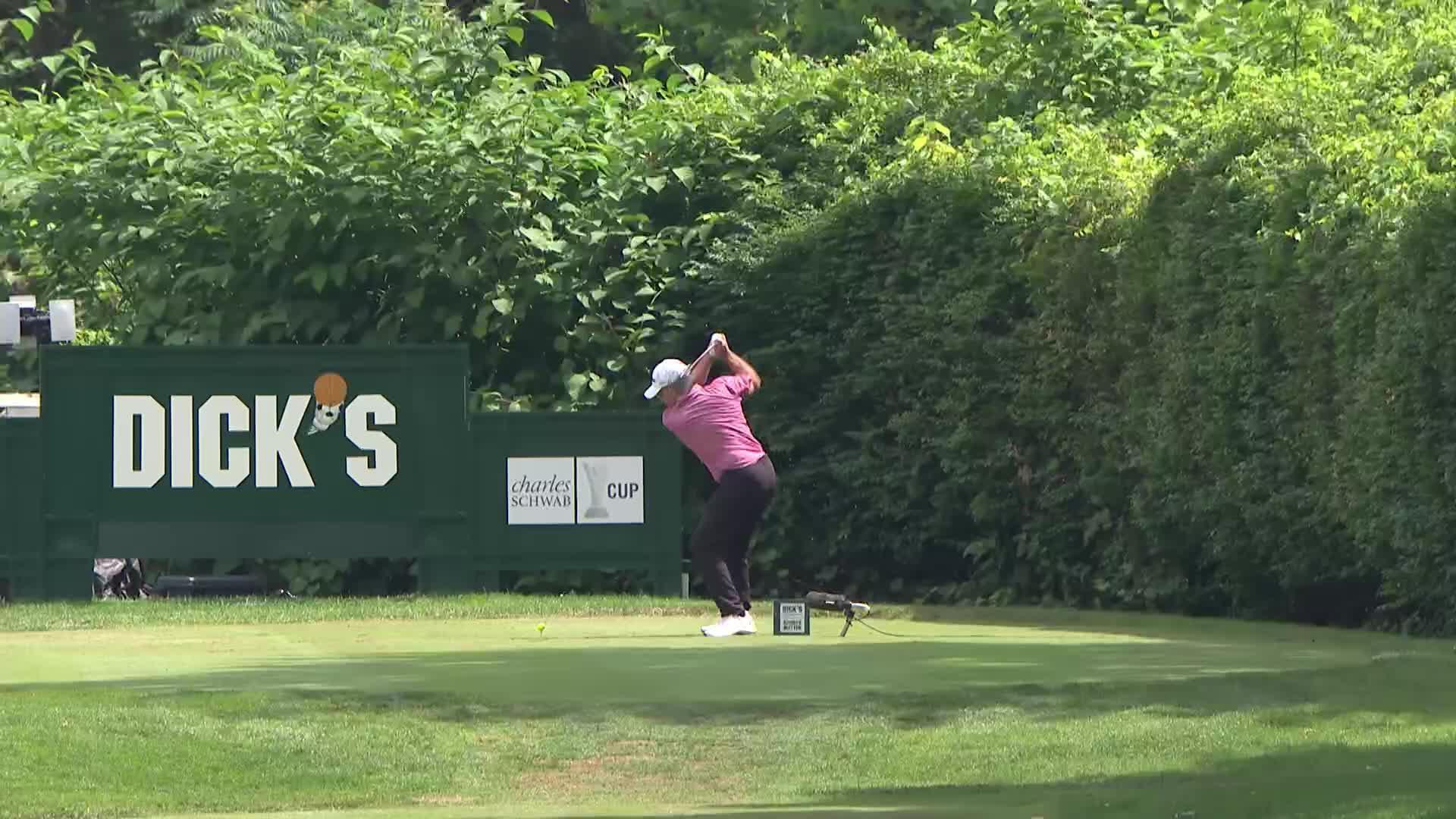 John Huston makes eagle putt on No. 16 at DICK'S Open