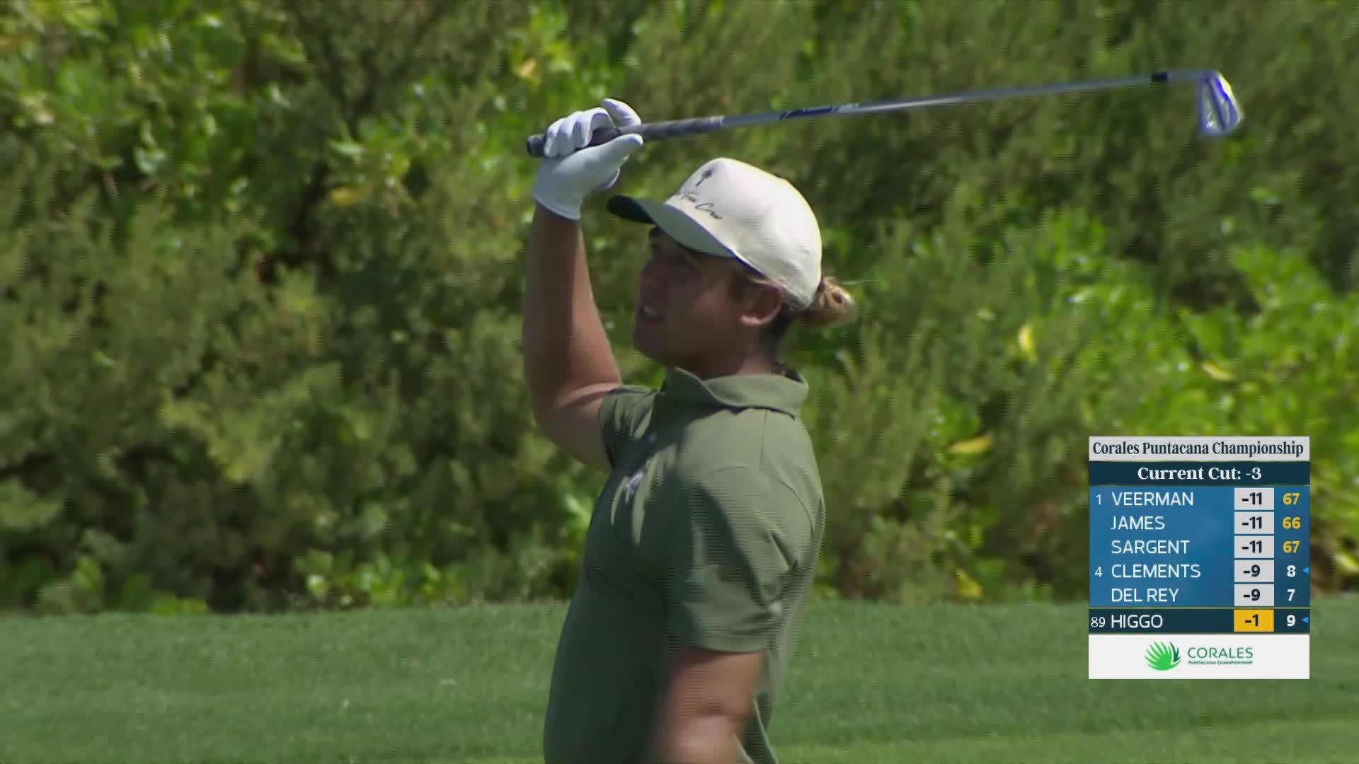 Garrick Higgo's 149-yard approach sets up birdie on No. 1 at Corales Puntacana