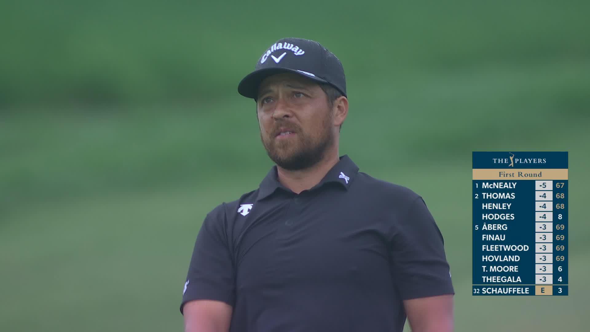 Xander Schauffele hits 118-yard approach to 10 feet, sets up birdie on No. 4 at THE PLAYERS