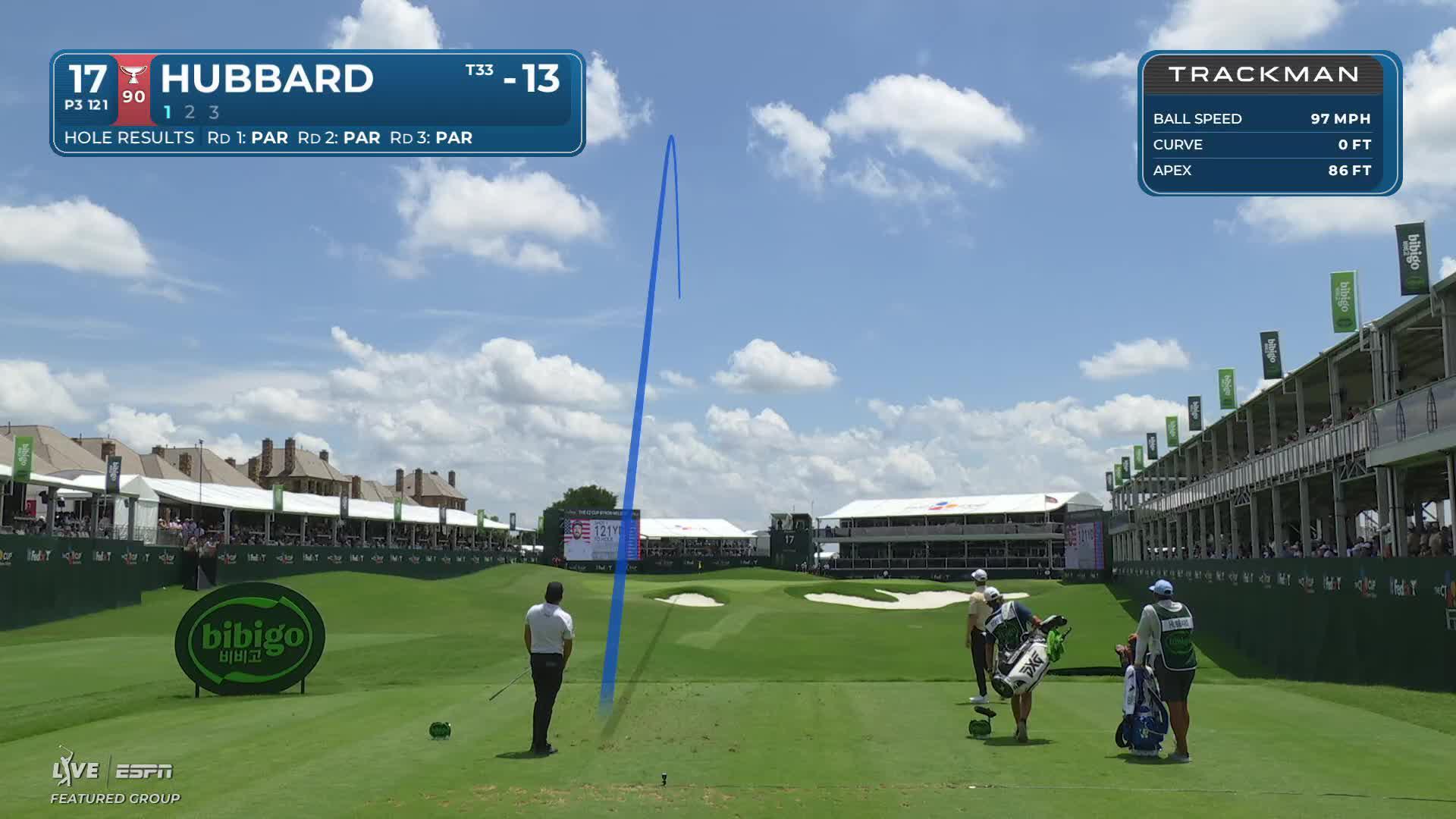Mark Hubbard hits tee shot to 4 feet, sets up birdie on No. 17 at THE CJ CUP