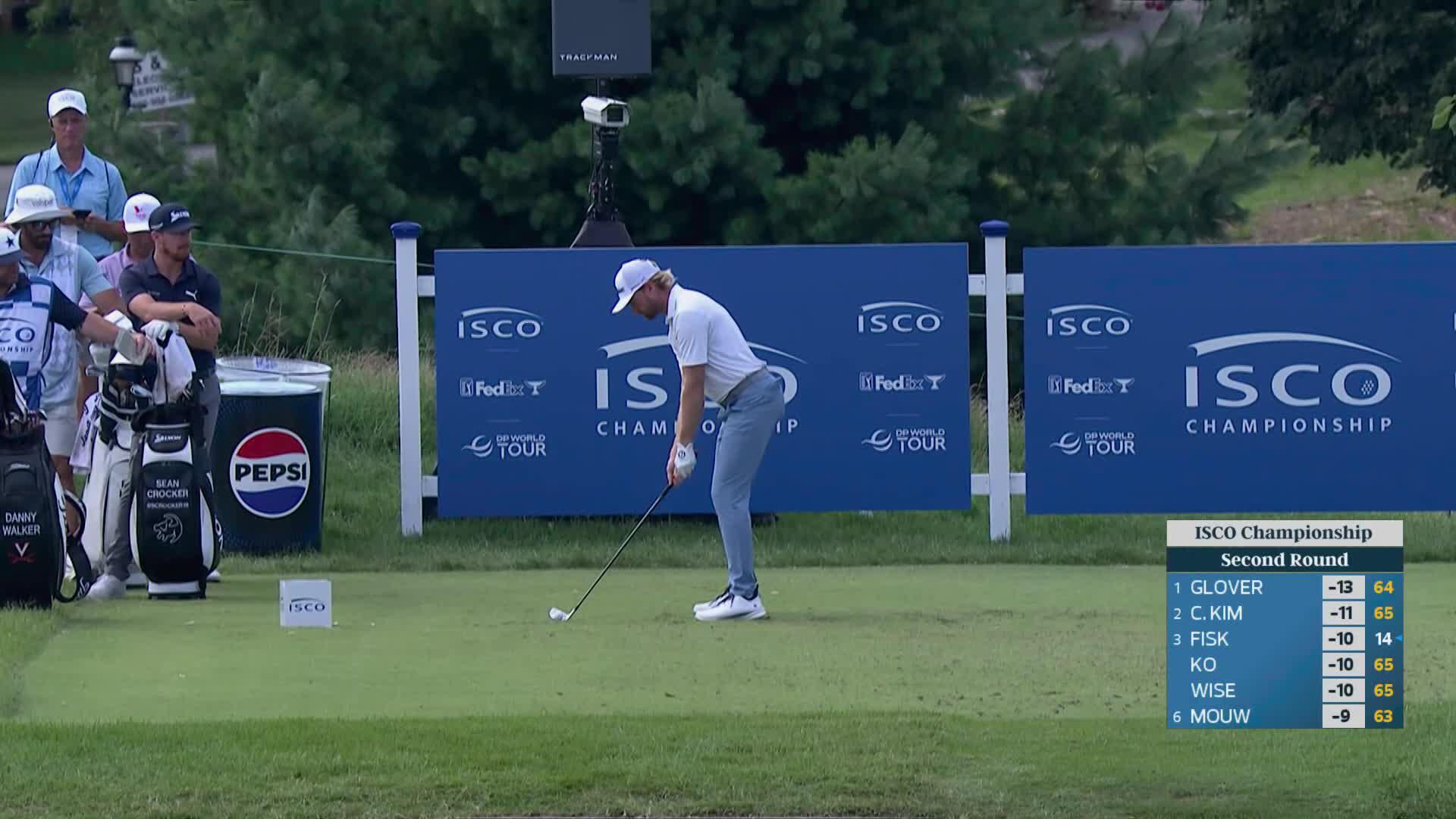 Danny Walker hits tee shot to 10 feet, sets up birdie on No. 13 at ISCO Championship