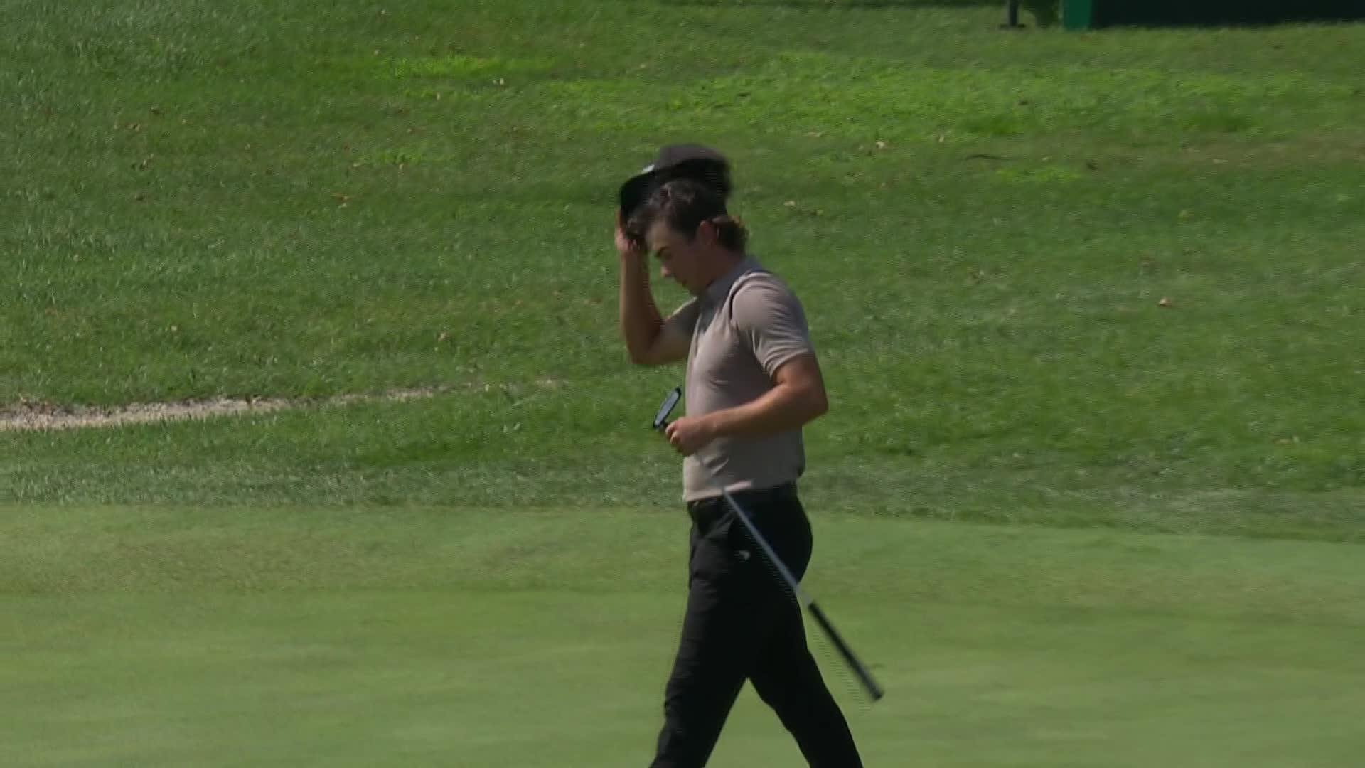 Caleb VanArragon makes birdie on No. 18 at AdventHealth