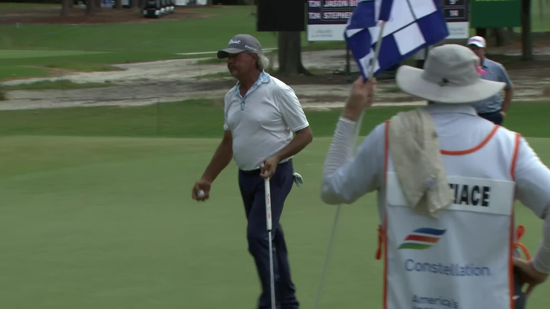 Carlos Franco rolls in birdie at FURYK & FRIENDS