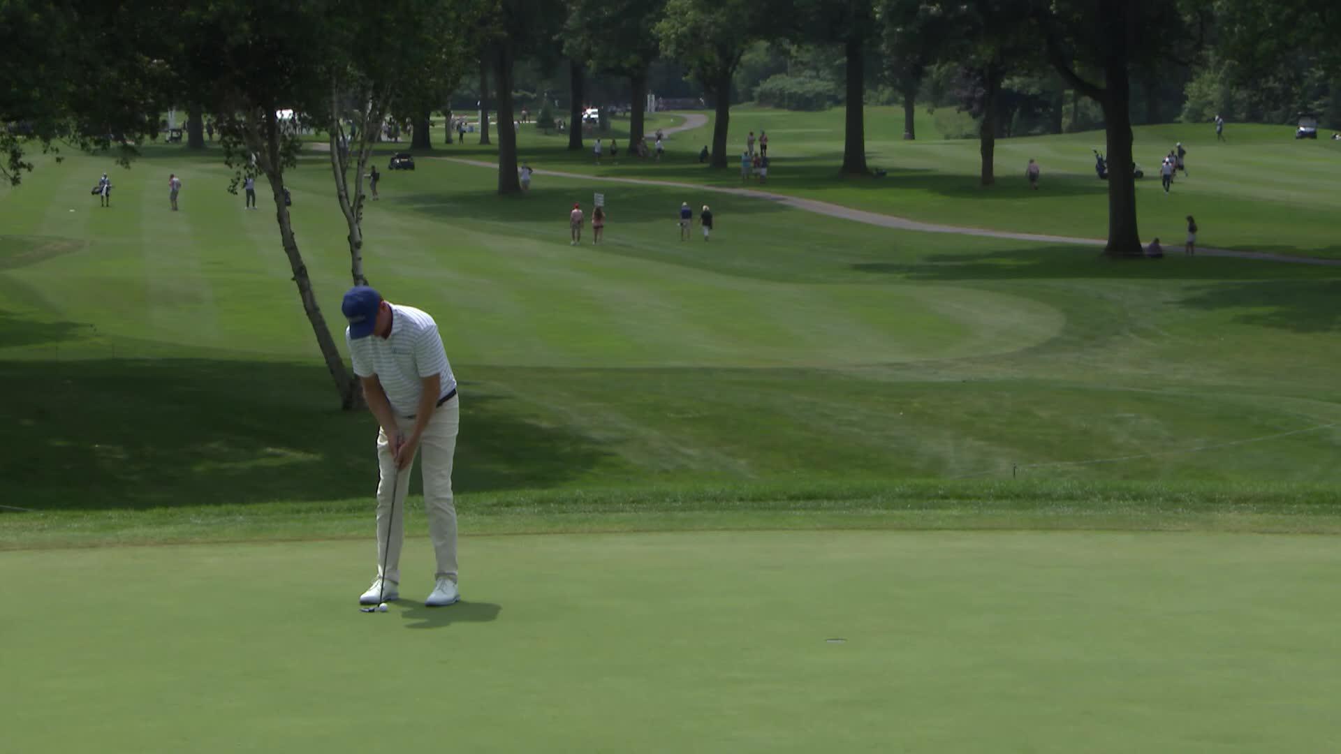 Michael Wright makes birdie on No. 8 at DICK'S Open