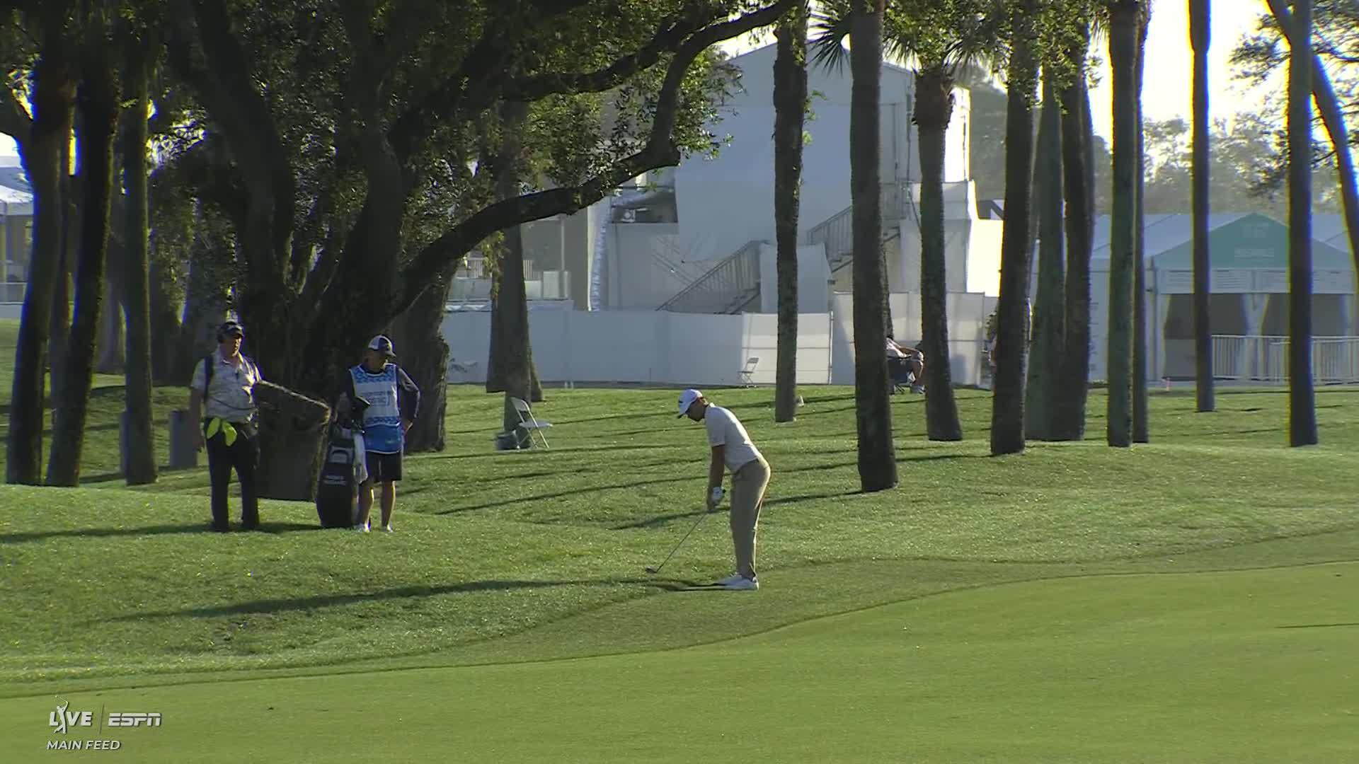 Rasmus Højgaard hits 118-yard approach to 19 feet, sets up birdie on No. 10 at Cognizant Classic