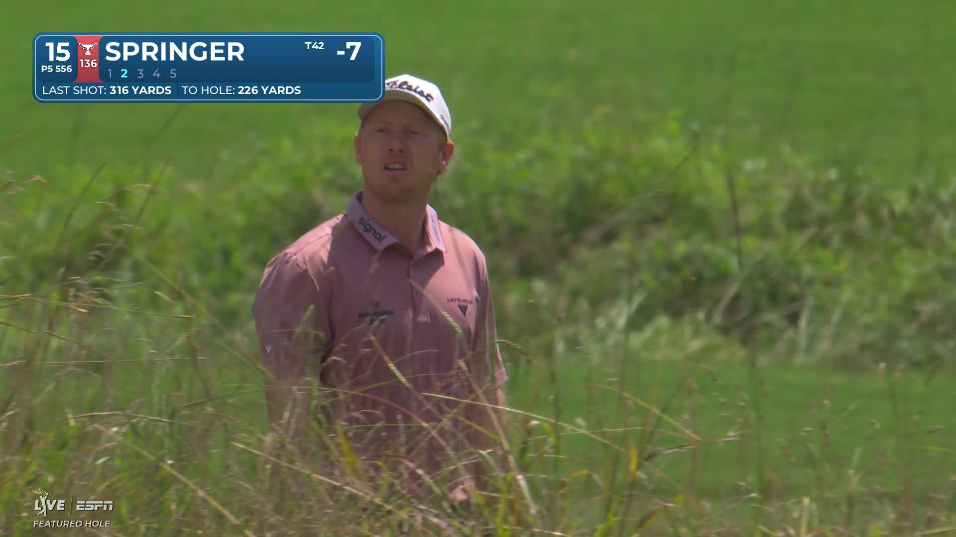 Hayden Springer reaches par-5 No. 15 in two, makes birdie at Wyndham