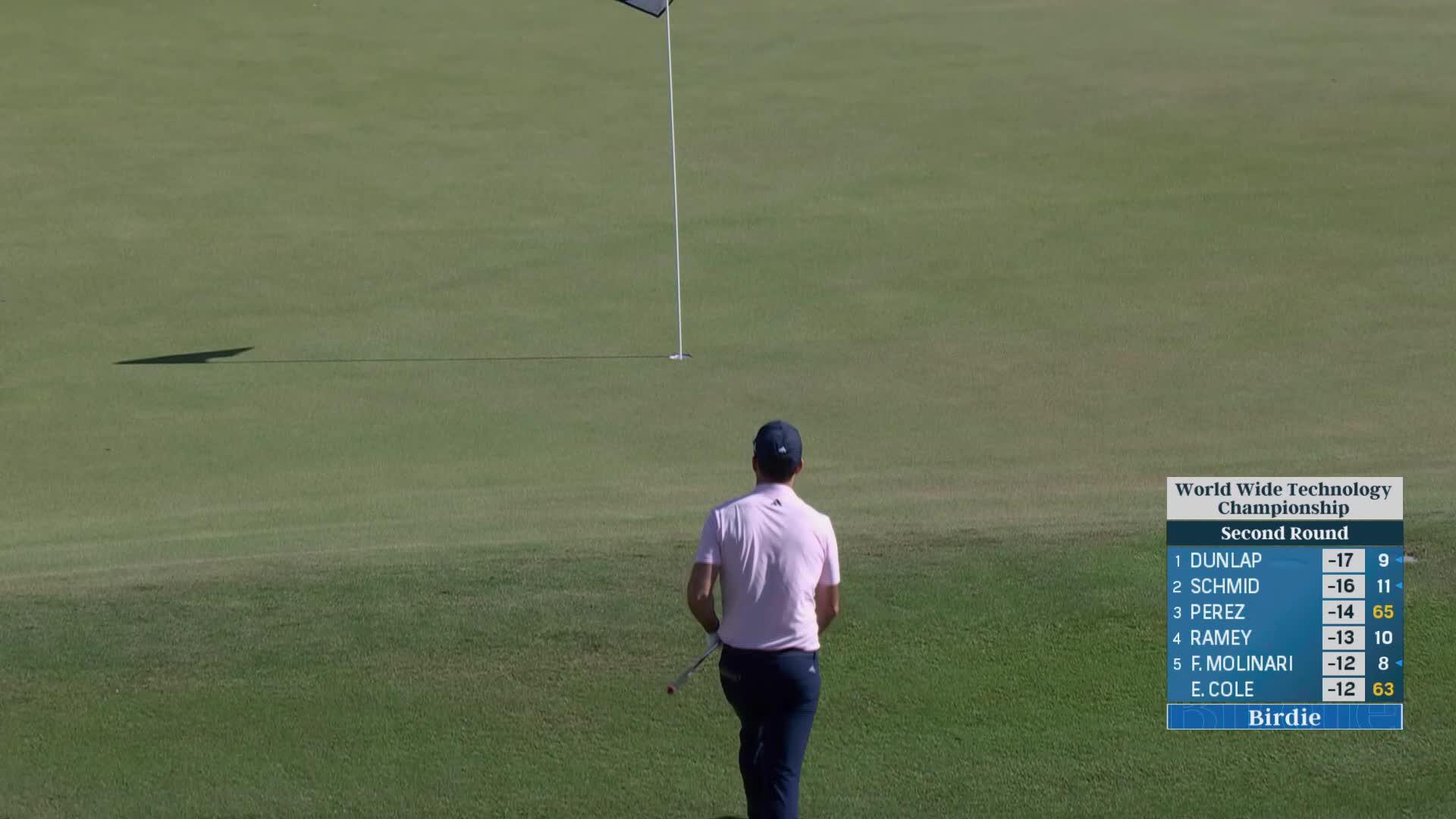 Nick Taylor holes out for birdie on No. 10 at World Wide Technology
