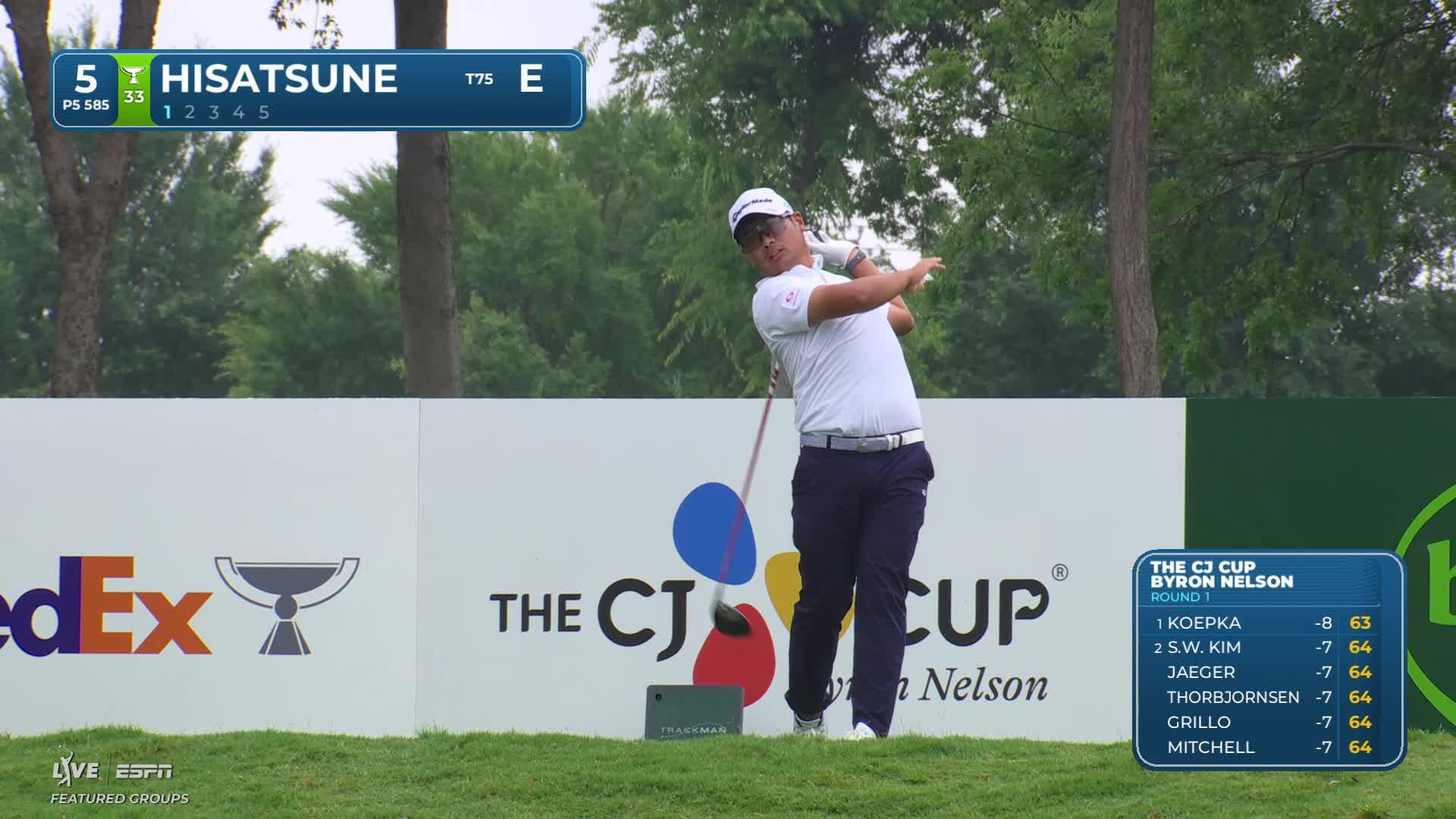 Ryo Hisatsune makes eagle on No. 5 at THE CJ CUP