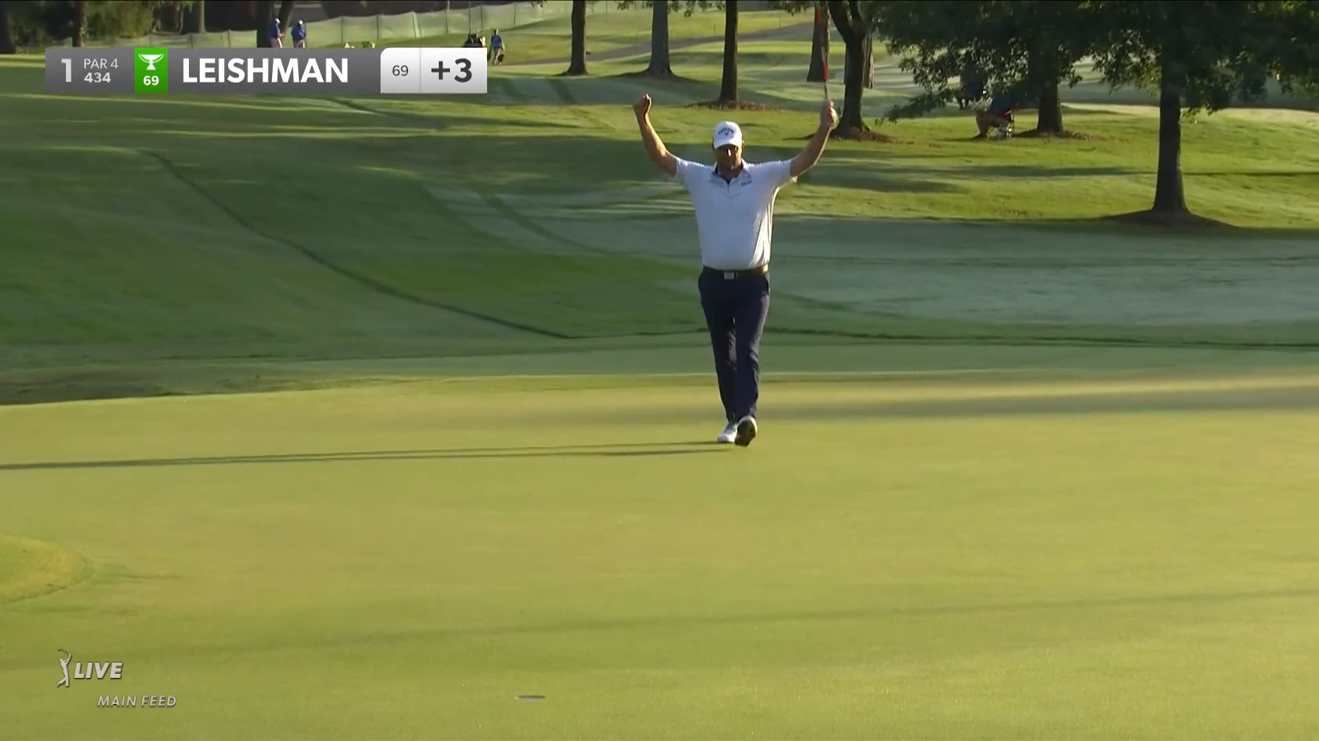 Marc Leishman sends in 55-footer for birdie at FedEx St. Jude Champ
