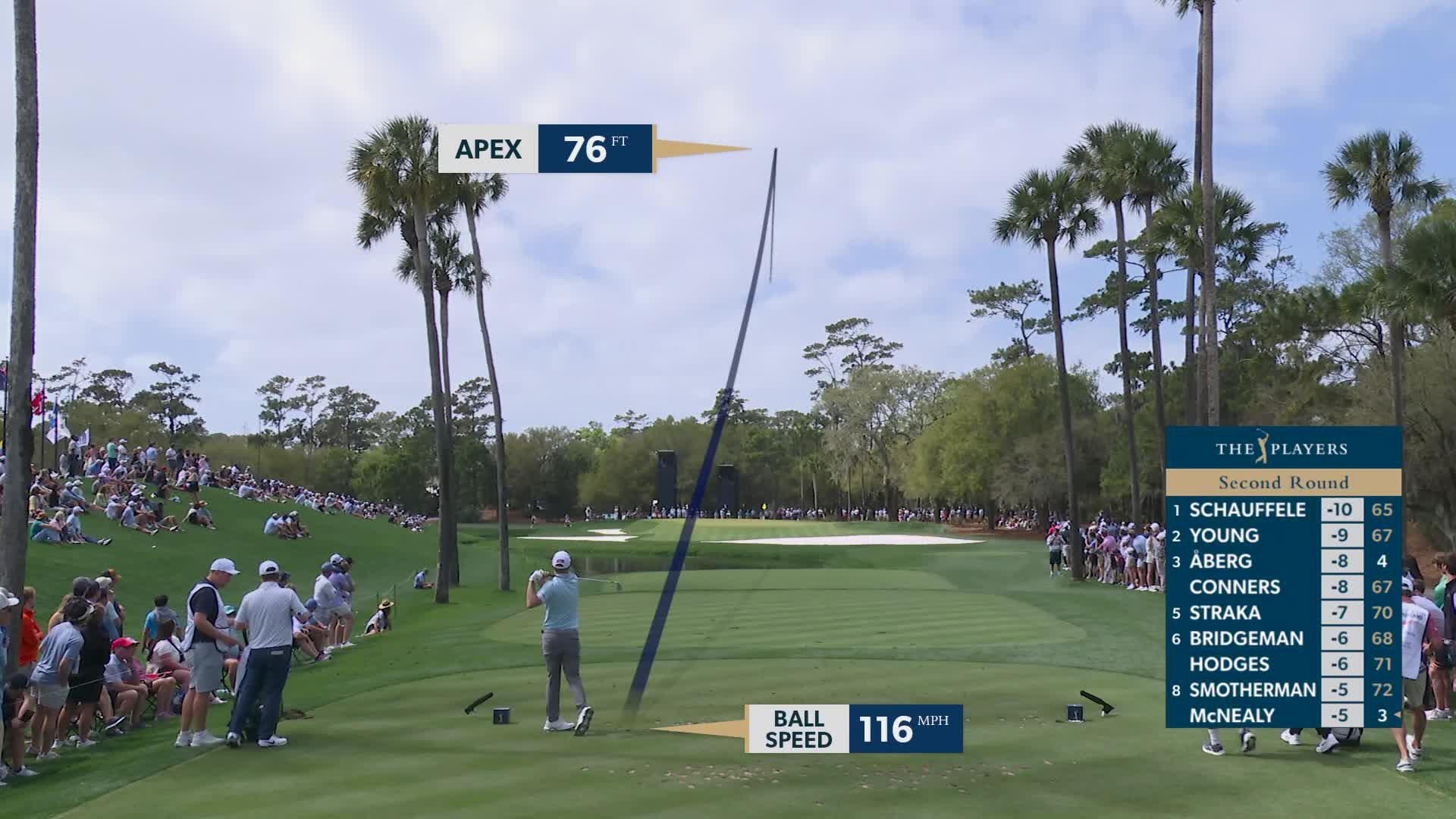 Russell Henley hits 159-yard tee shot to 5 feet, sets up birdie on No. 3 at THE PLAYERS