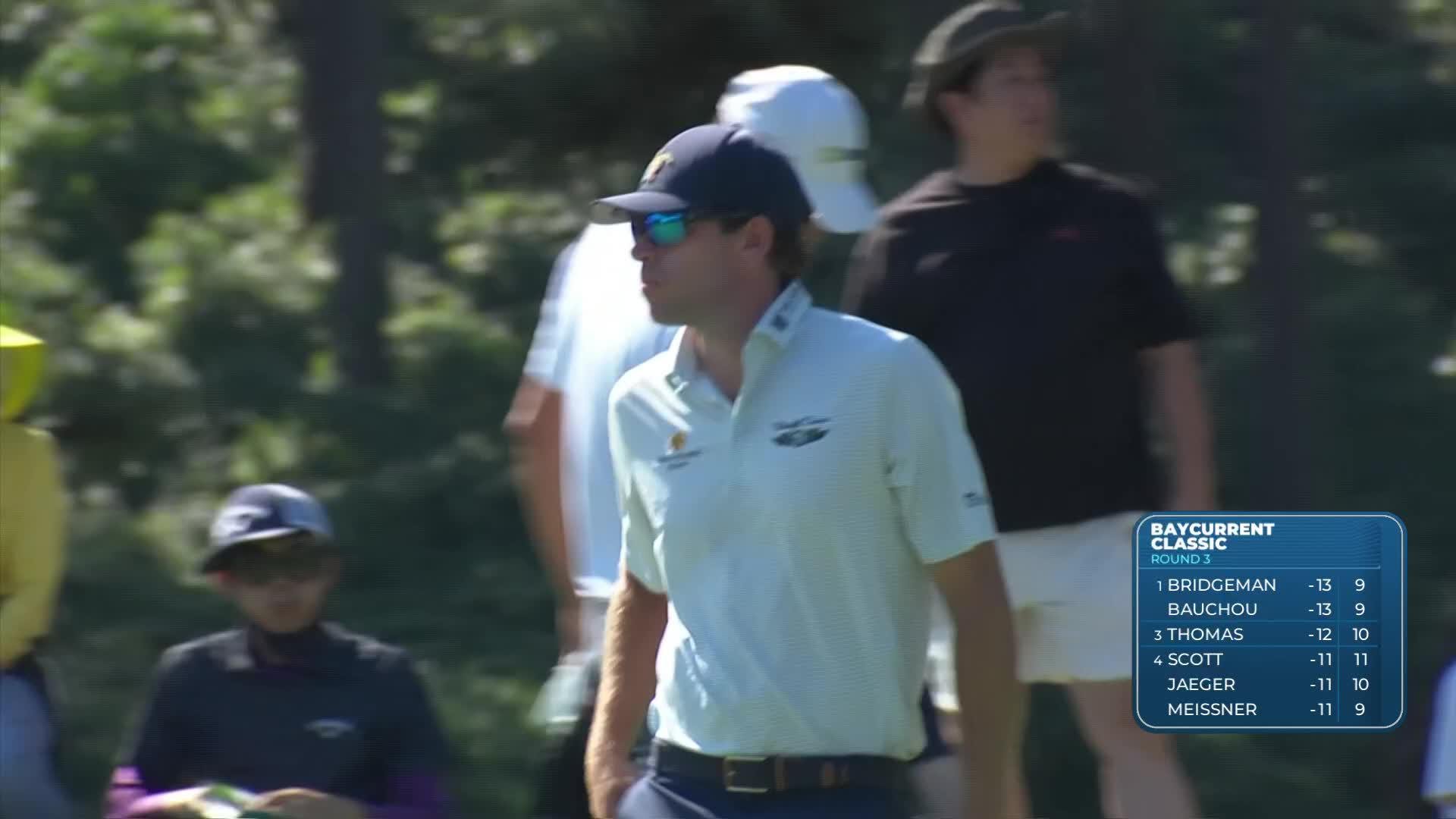 Ben Kohles sinks 55-foot birdie putt on No. 10 at Baycurrent