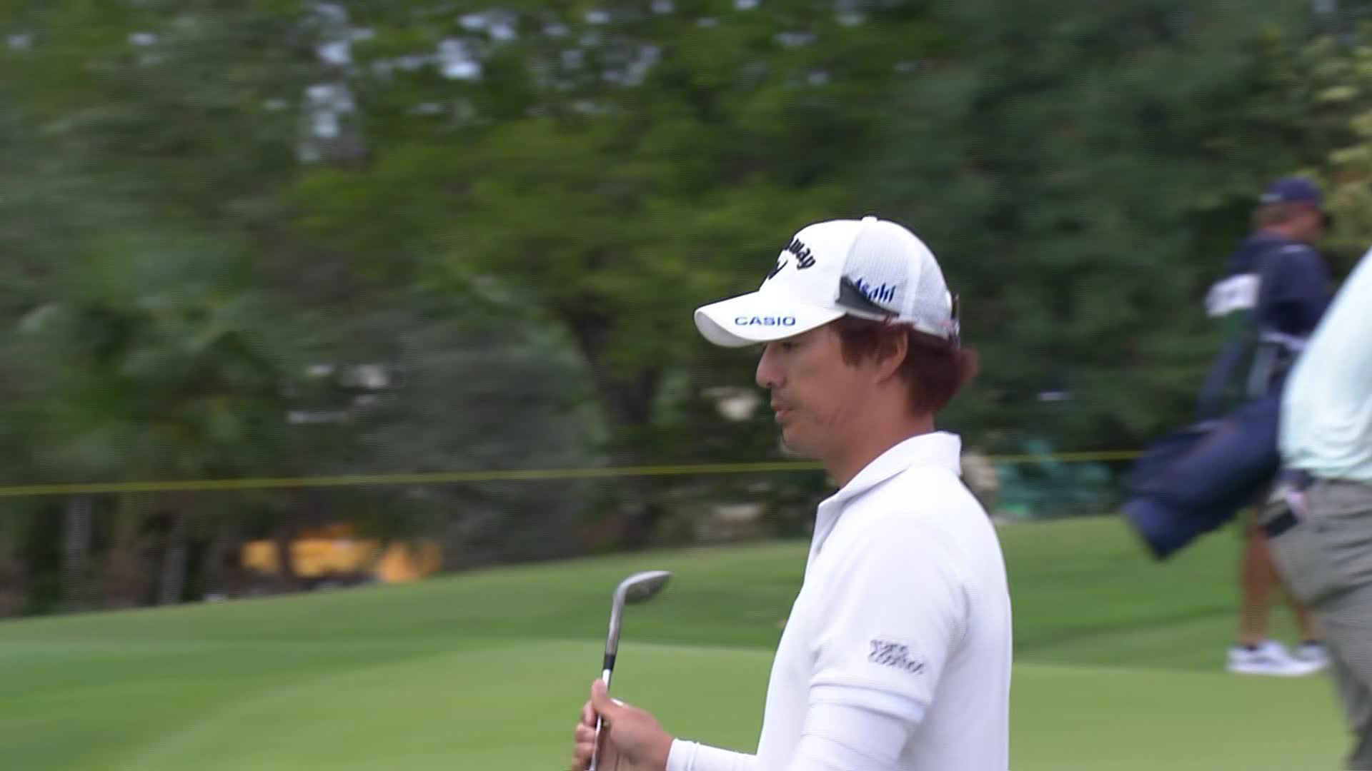 Ryo Ishikawa makes birdie on No. 14 at Great Abaco Classic
