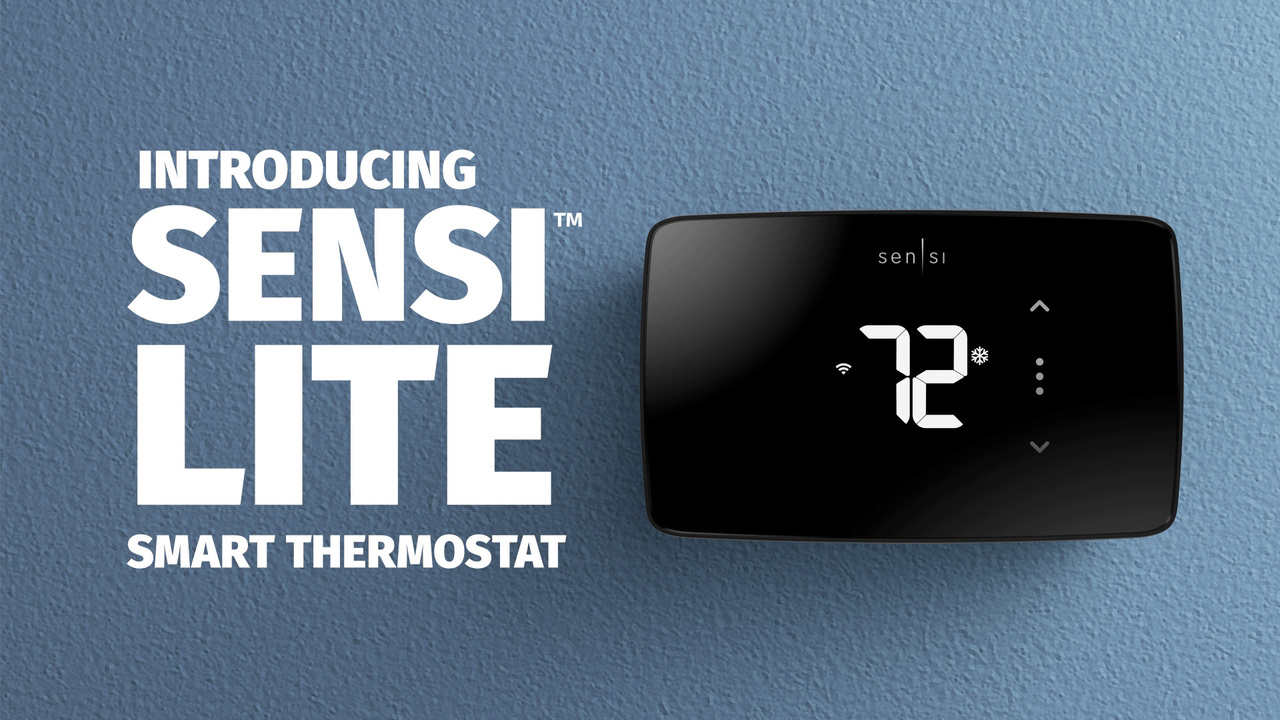 Sensi Lite Smart Thermostat, Data Privacy, Programmable, Wi-Fi, Mobile App,  Easy DIY, Compatible with Alexa, Energy Star Certified, ST25, C-Wire Not