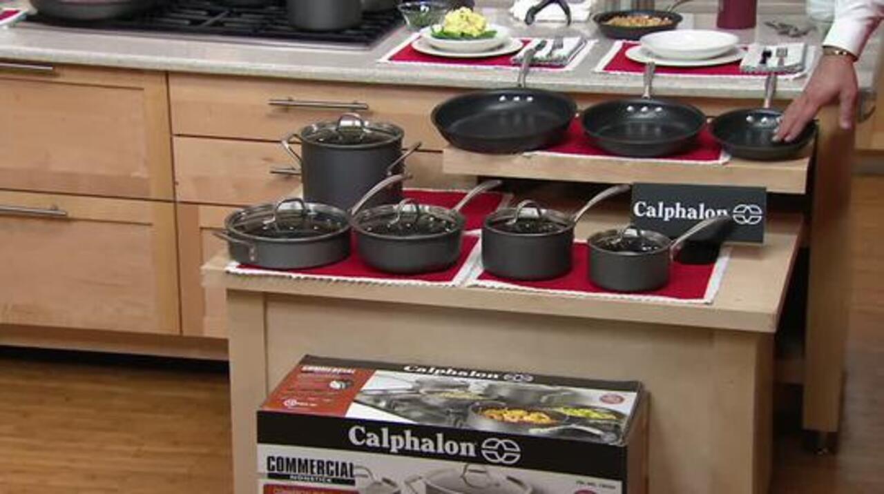 Calphalon Commercial Nonstick Hard Anodized 13 Piece Cookware Set