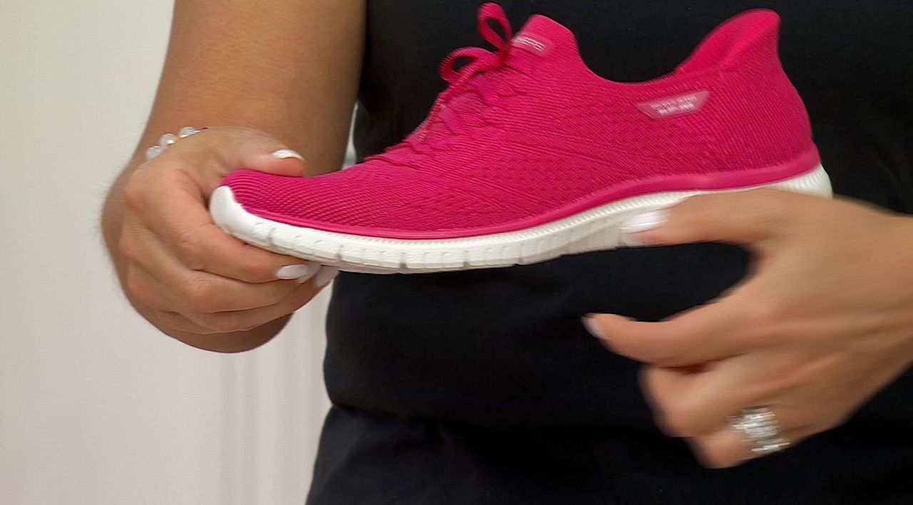 Skechers Slip-ins Virtue Knit Fixed Lace Shoes - Flawless