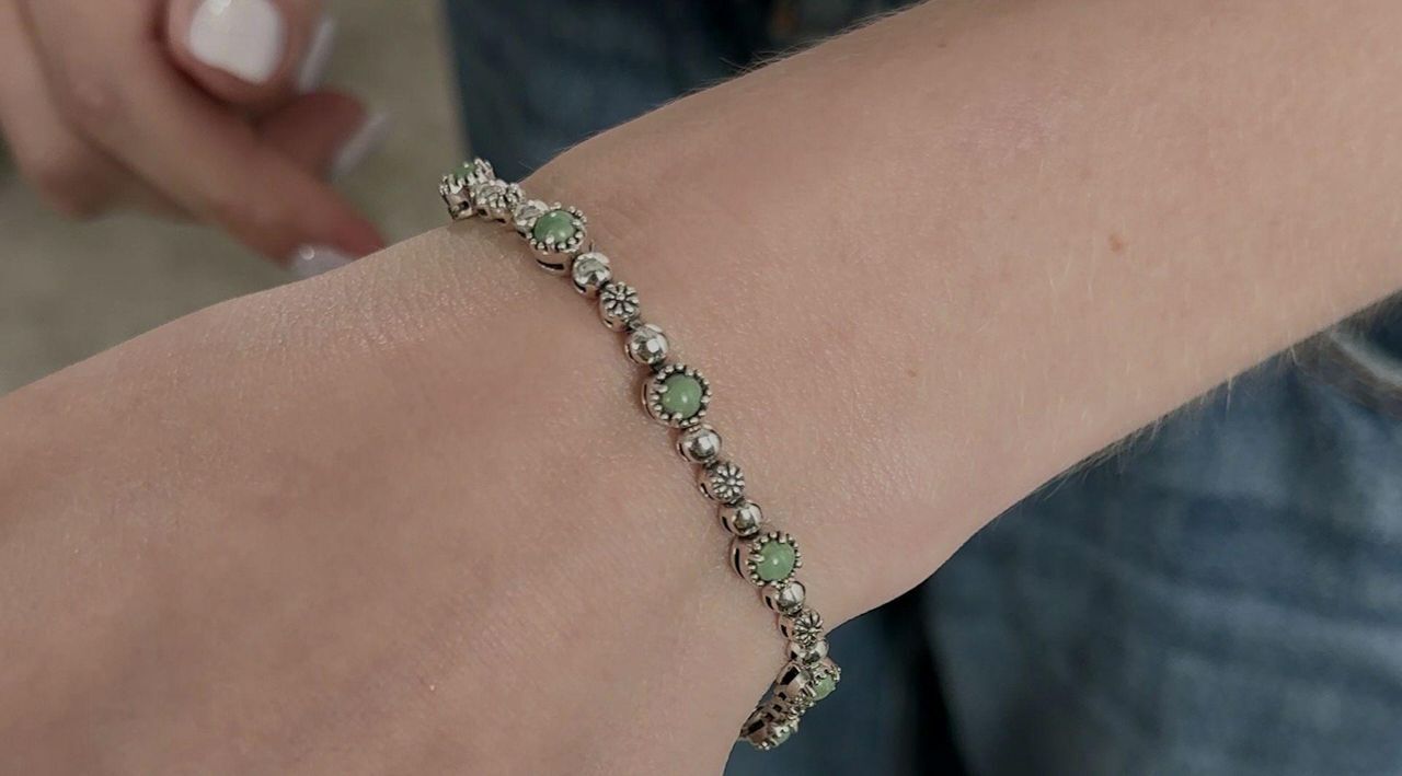 American West Sterling Silver Desert Flower Tennis Bracelet - QVC.com