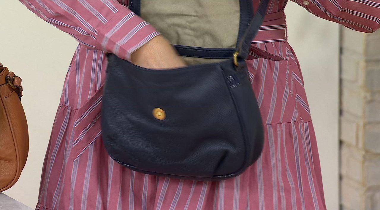 American Leather Co. Fairfield Leather Crossbody - QVC.com